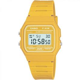 Casio Classic Yellow Digital WATCH F 91WC 9AEF