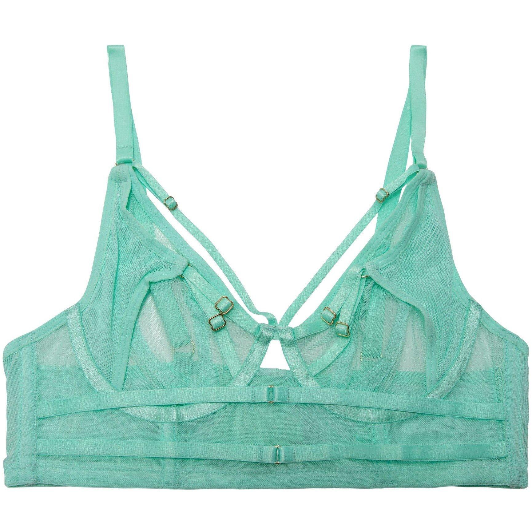 Aqua - Playful Promises - Eddie Aqua Crossover Wrap Bra - 5