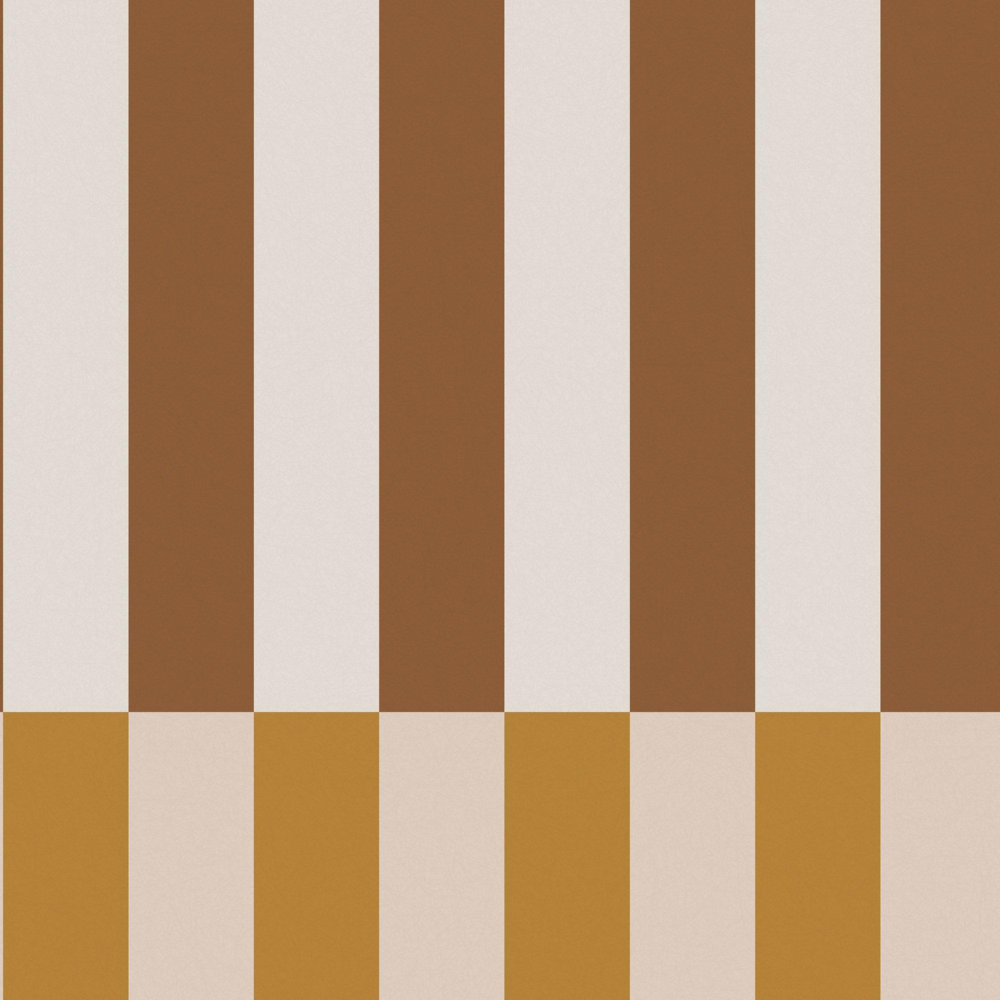 Made  Terri Striped Wallpaper - Ochre