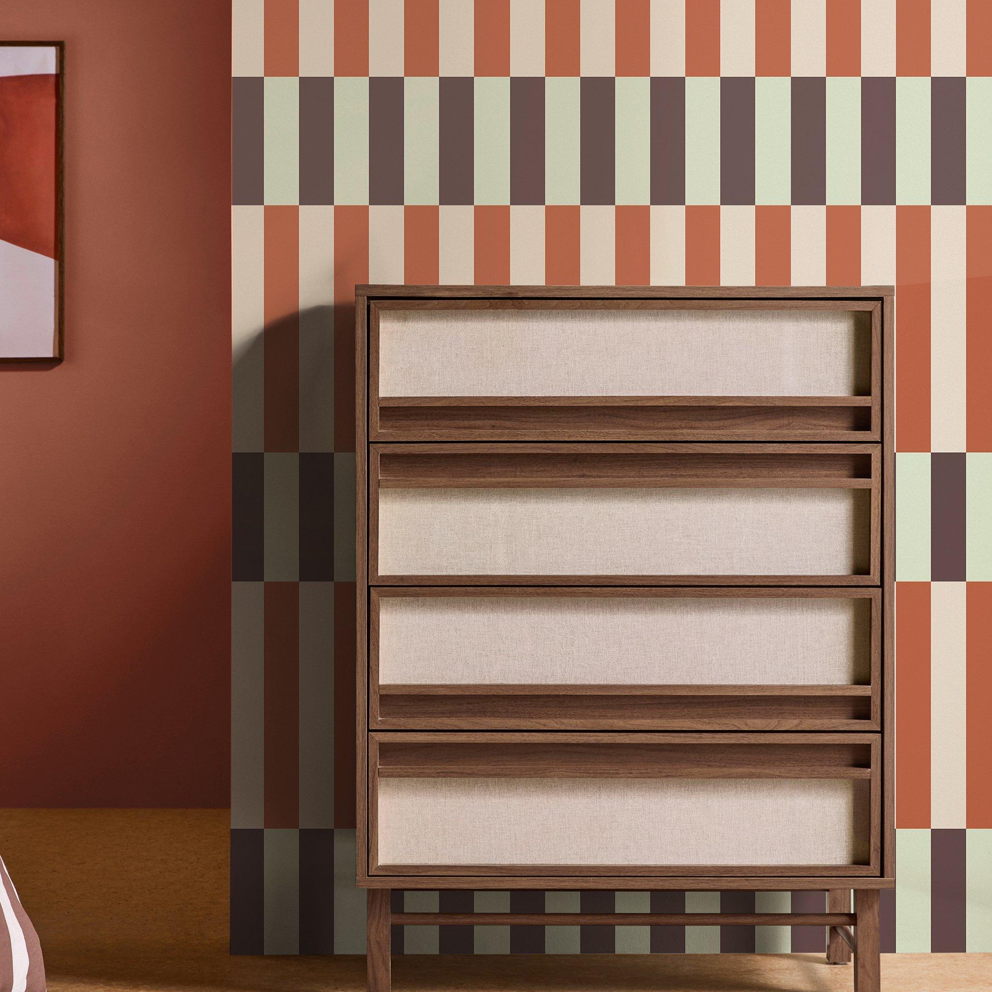 Mint - MADE - Terri Mint & Orange Wallpaper - 2