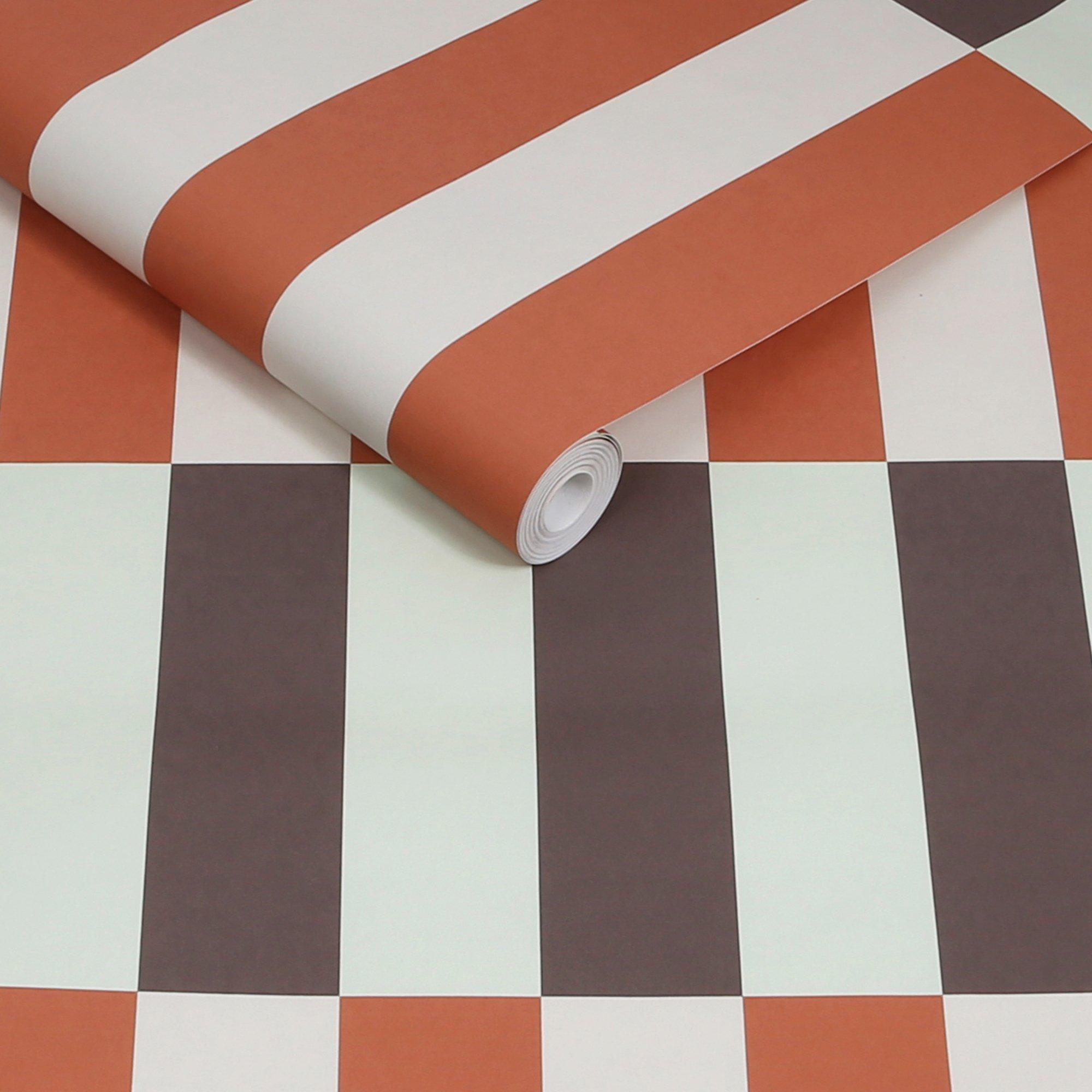 Mint - MADE - Terri Mint & Orange Wallpaper - 3