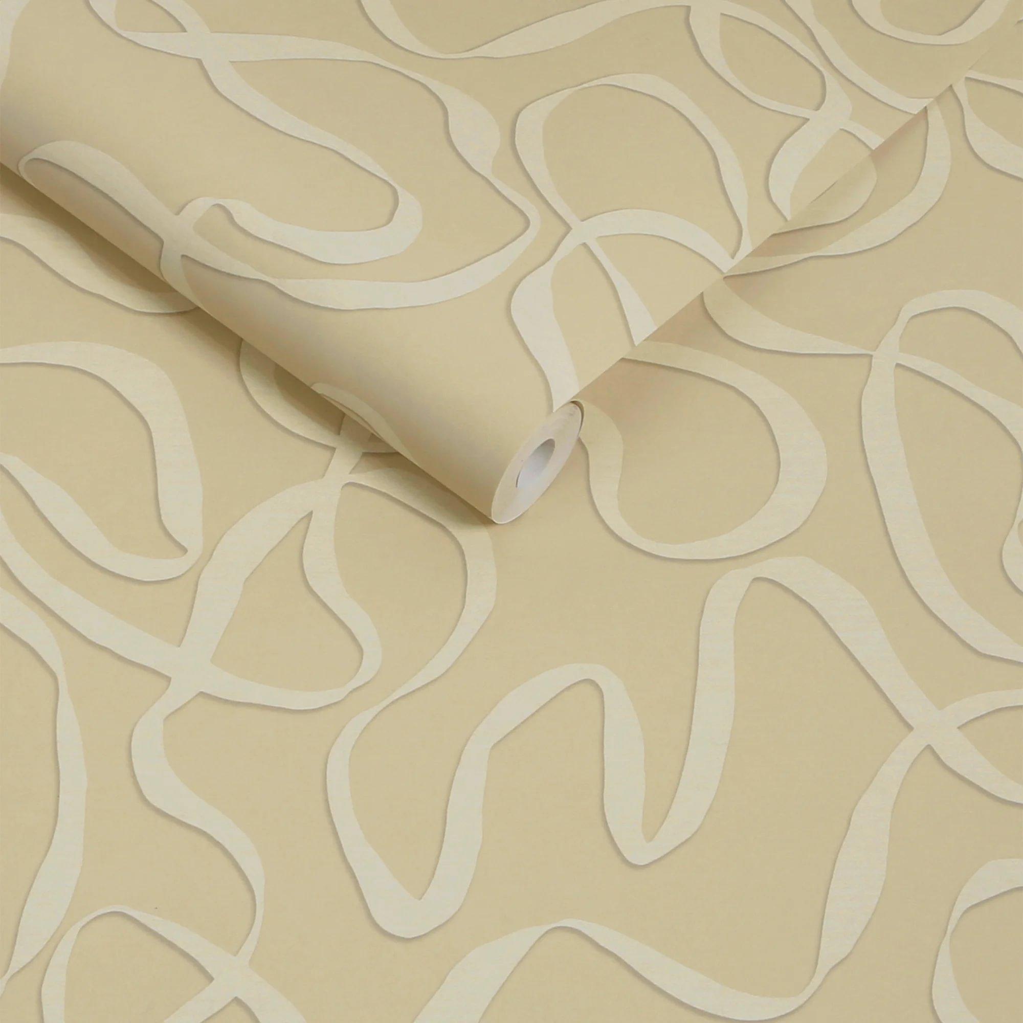 Linen - MADE - Varri Abstract Lines Wallpaper - 3