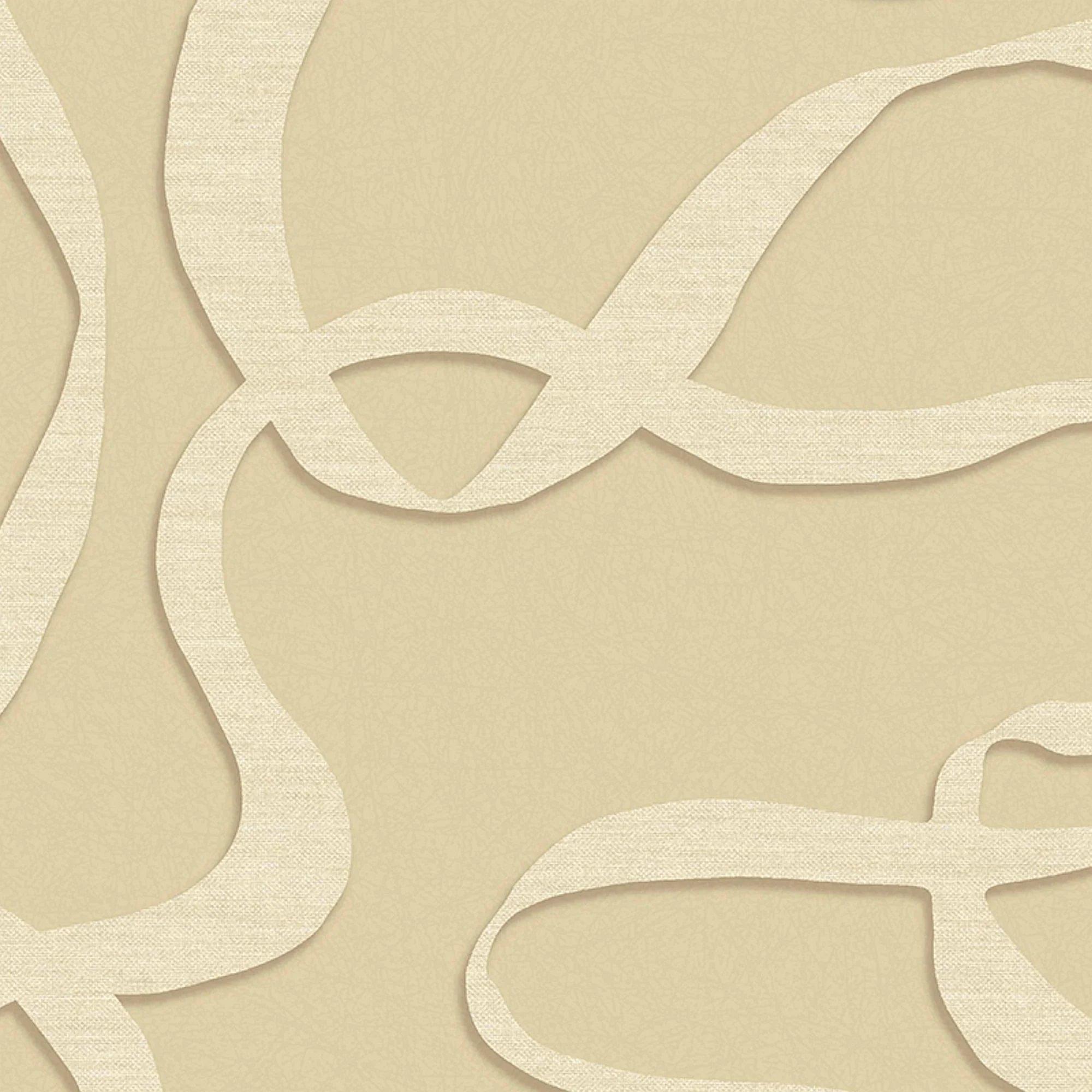 Linen - MADE - Varri Abstract Lines Wallpaper - 4