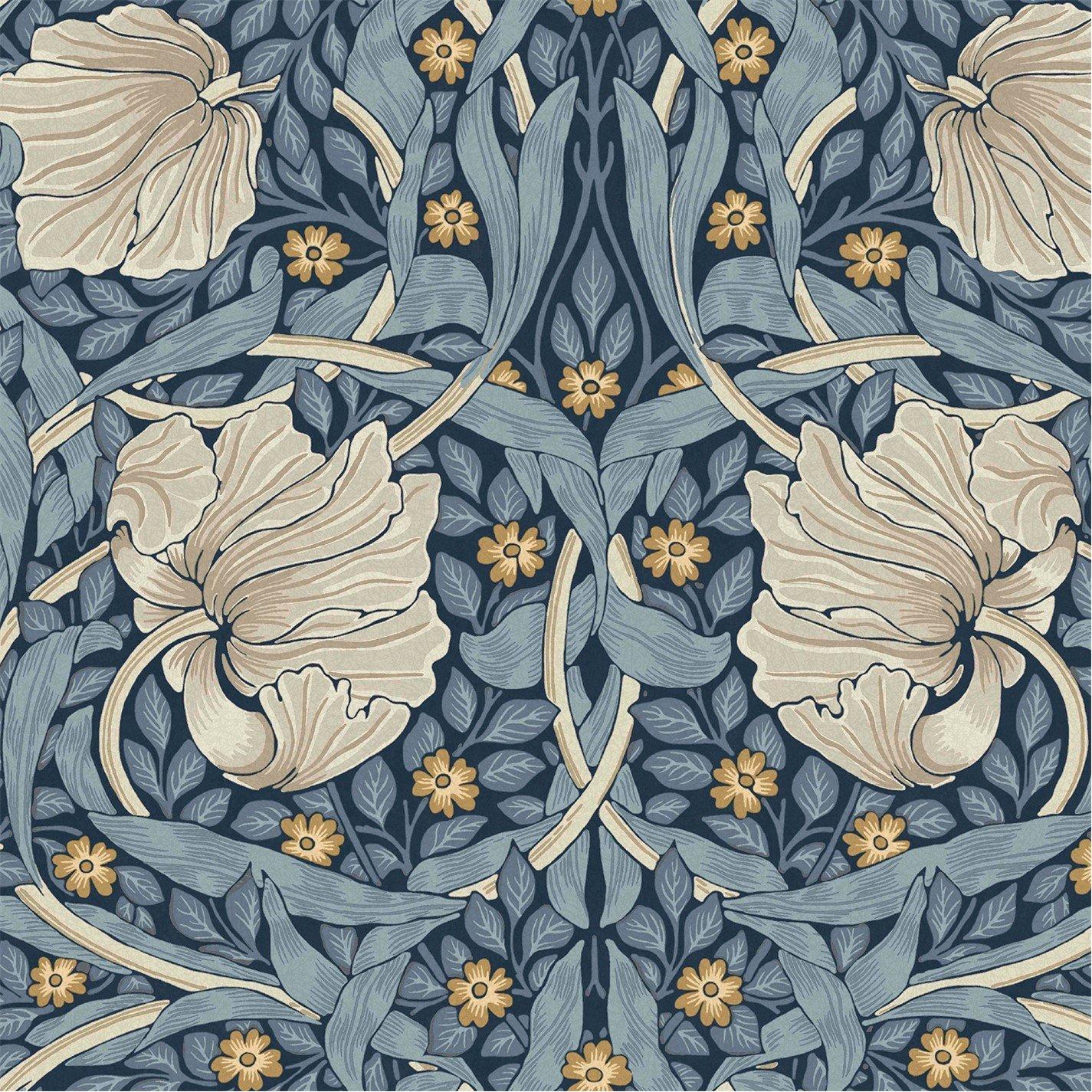 William Morris At Home  Pimpernel Wallpaper Blue