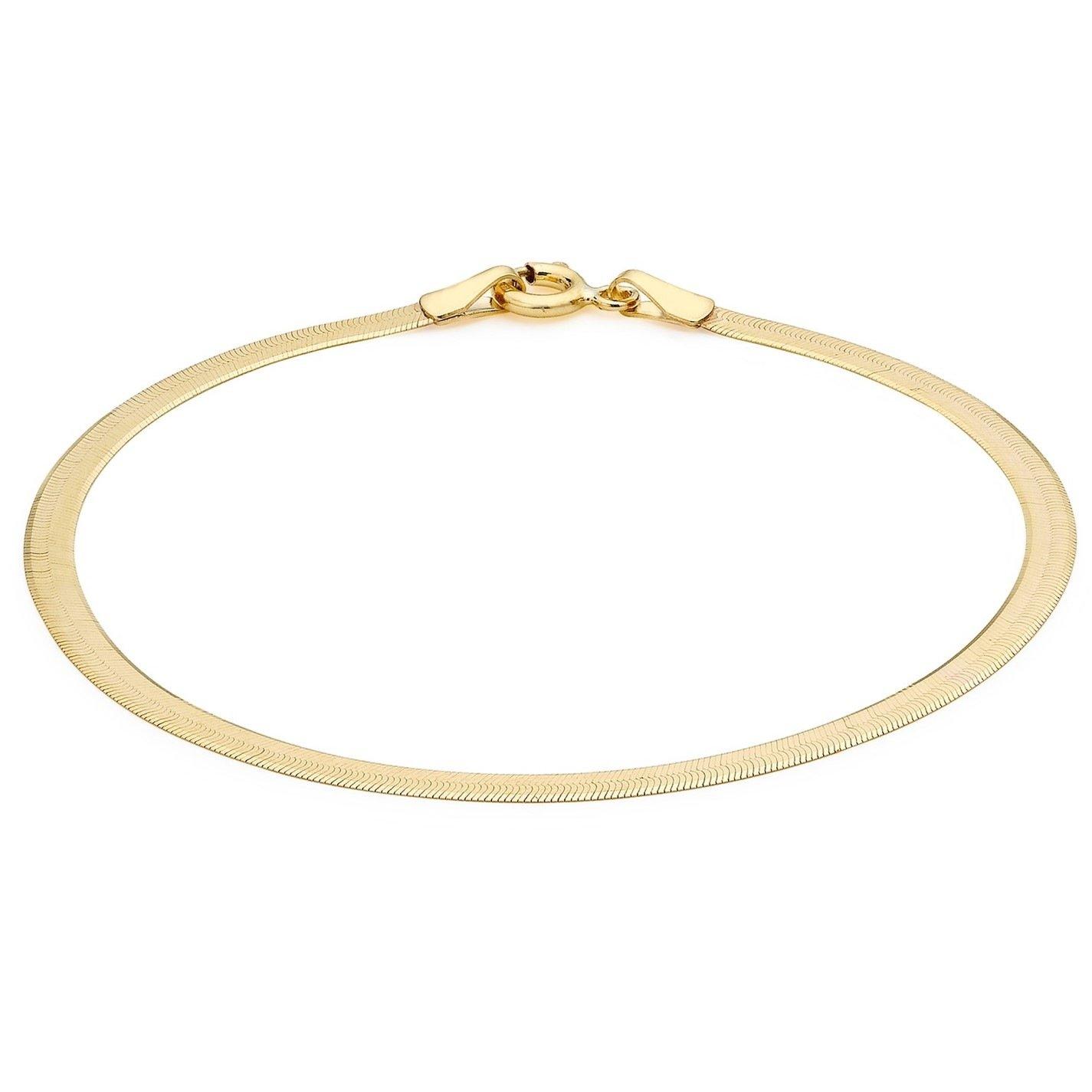 Yellow Gold - Be You - 9ct Gold Herringbone Bracelet - 1
