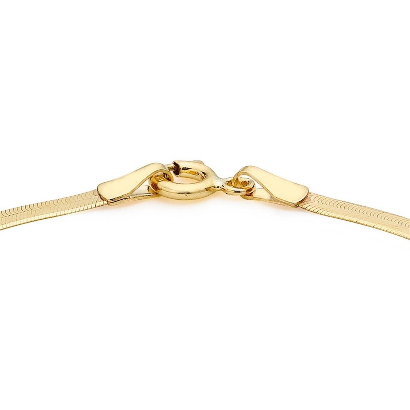 Yellow Gold - Be You - 9ct Gold Herringbone Bracelet - 3