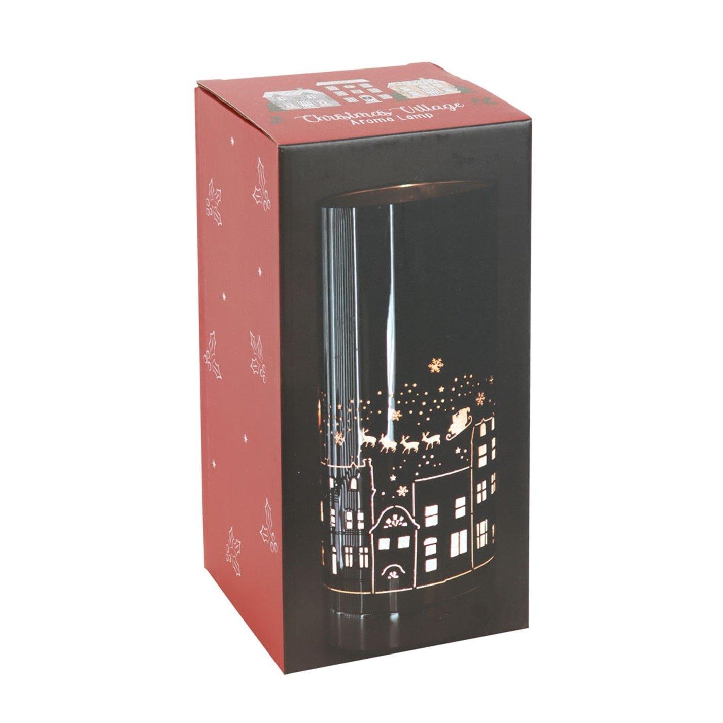 Something Different  Christmas Village Electric Aroma Lamp - Silver