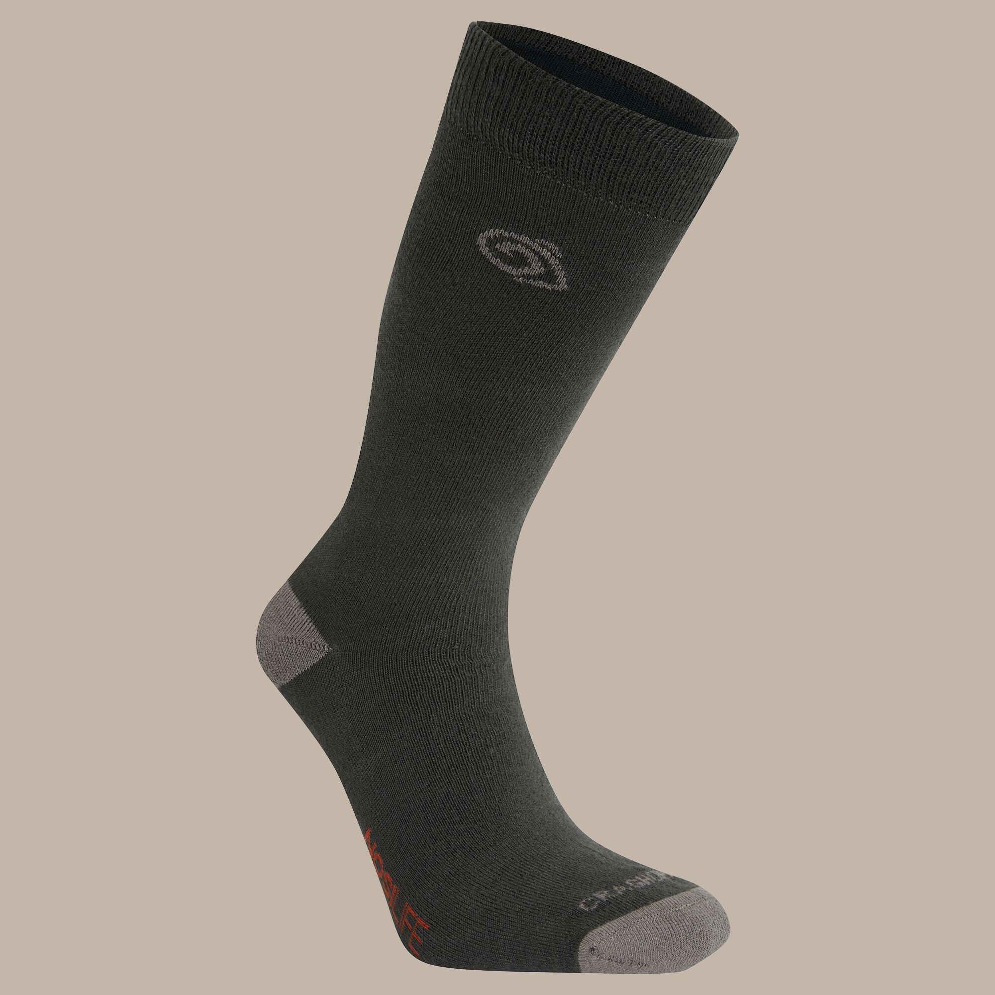 Craghoppers Unisex Black Nosilife Travel Single Pack Socks In | Size: 9-12 - Image 7