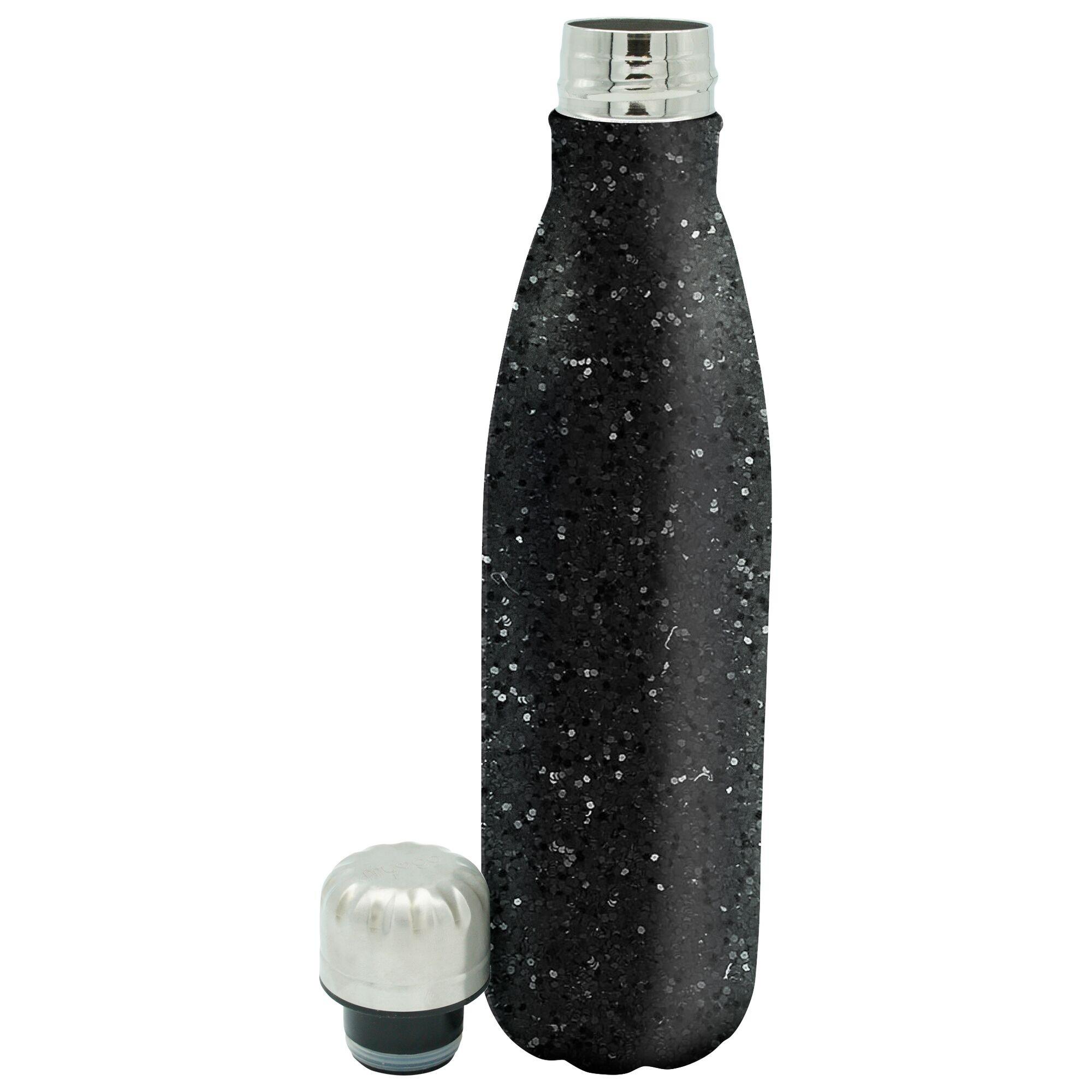 Dare 2B  Metal Glitter Drinks Bottle - Black