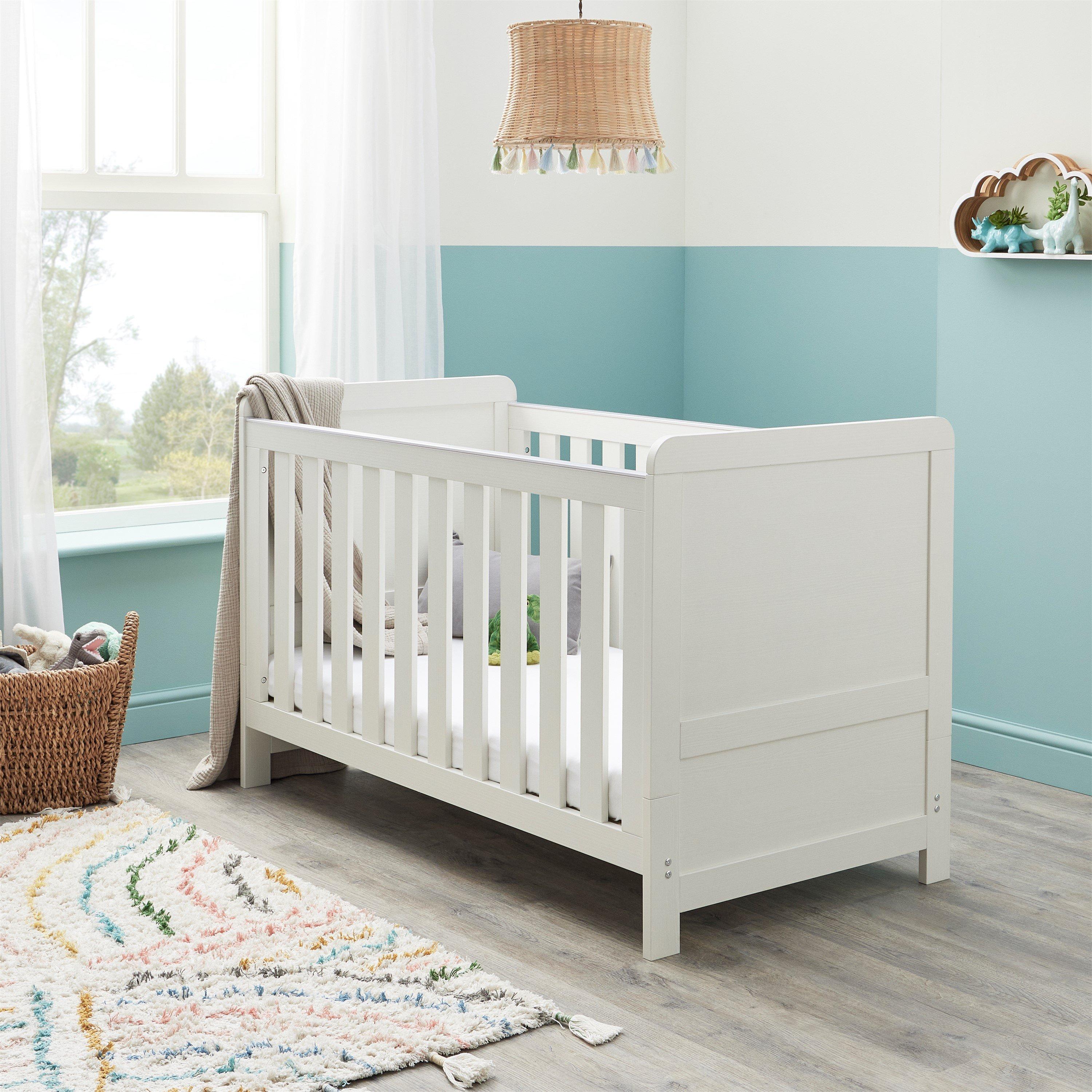 White Wash - Babymore - Caro 3 Piece Nursery Room Set - White Wash - 6
