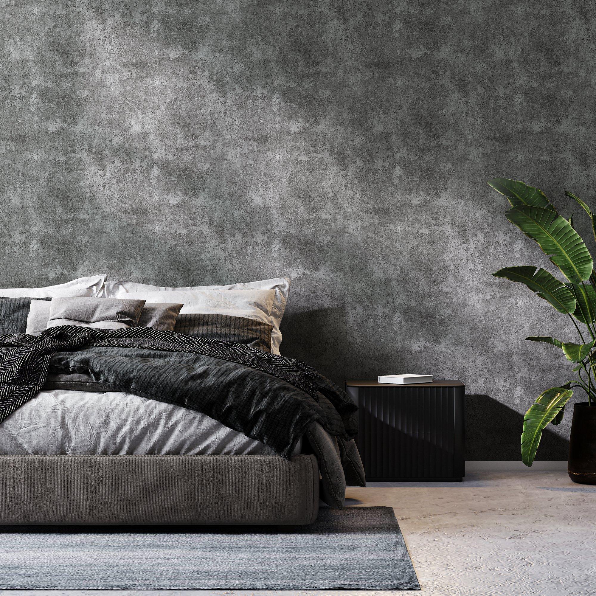 Grey - Boutique - Urban Concrete Grey Texture Wallpaper - 2