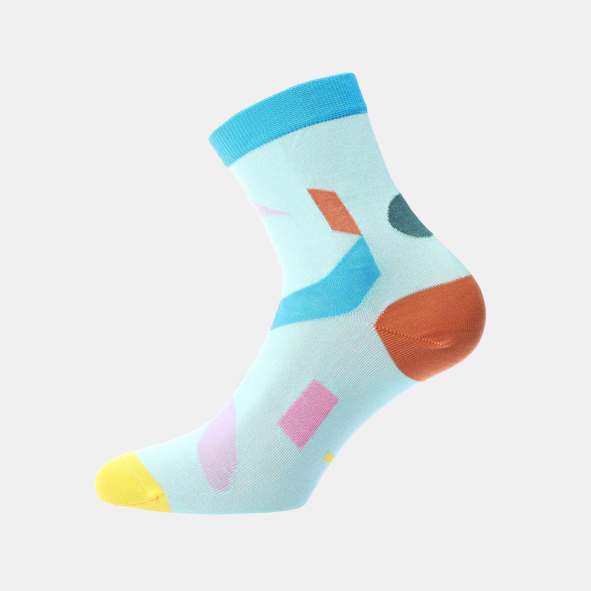 Turquoise - Happy Socks - Julia Ankle Socks - 2