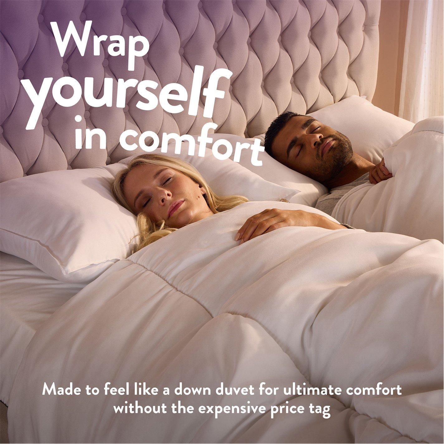 White - Slumberdown - Feels Like Down All Seasons 15 Tog Duvet - 2