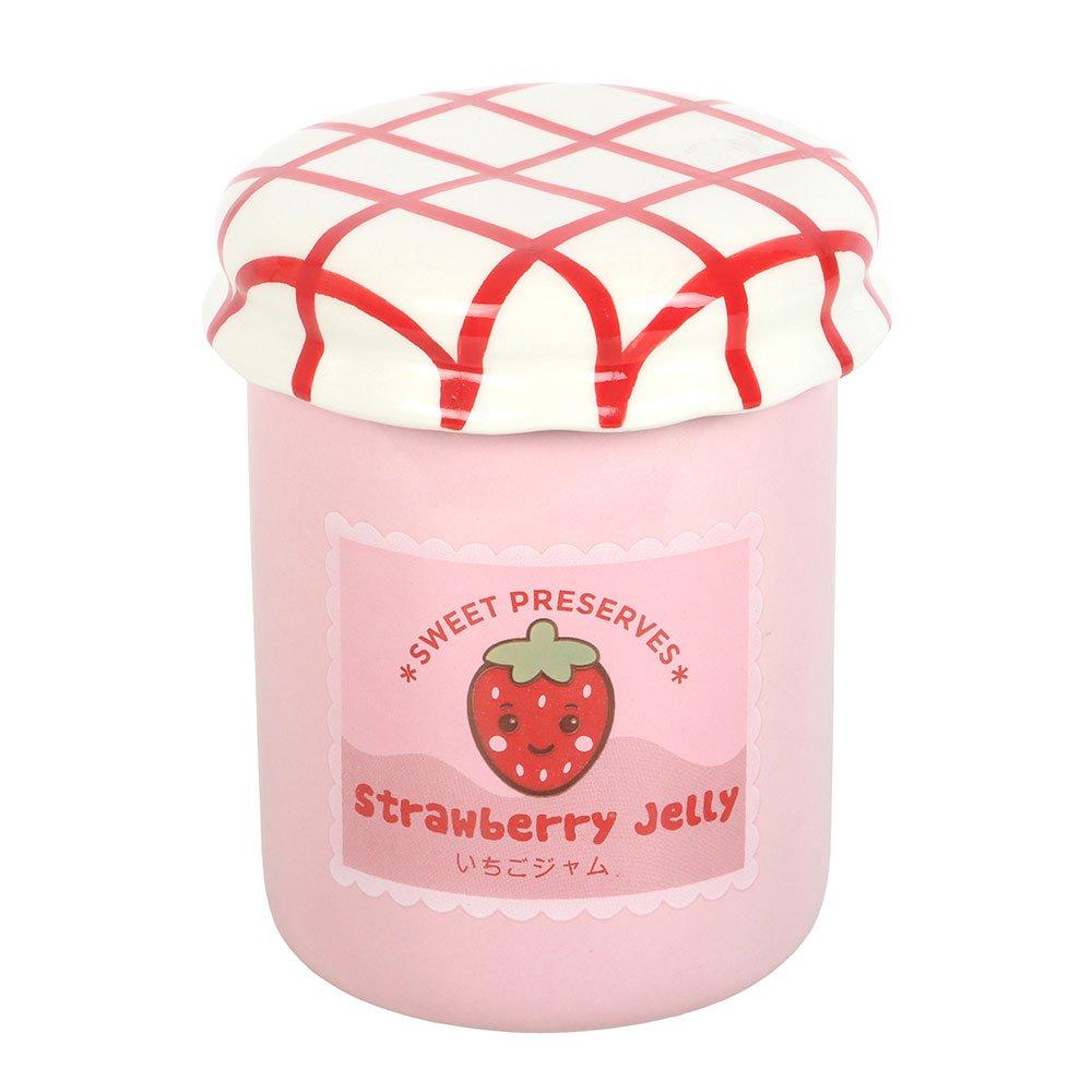 Pink - Something Different - Strawberry Jelly Jar Oil Burner and Wax Warmer - 3