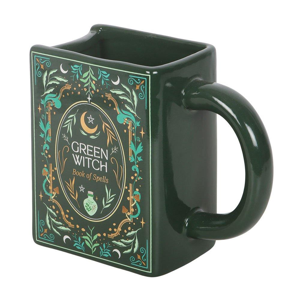 Green - Something Different - Green Witch Book Shaped Mug - 4