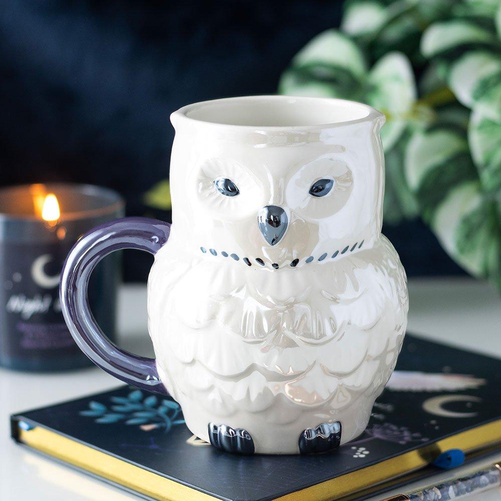 Multi - Something Different - Owl Shaped Iridescent Mug - 1