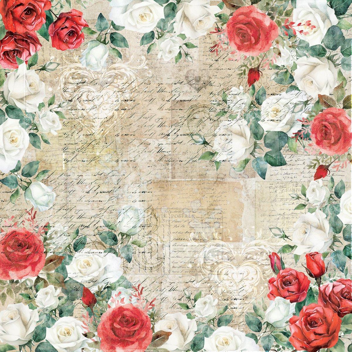 Multi - Crafters Companion - 12” x 12” Paper Pad - Love Letter - 3