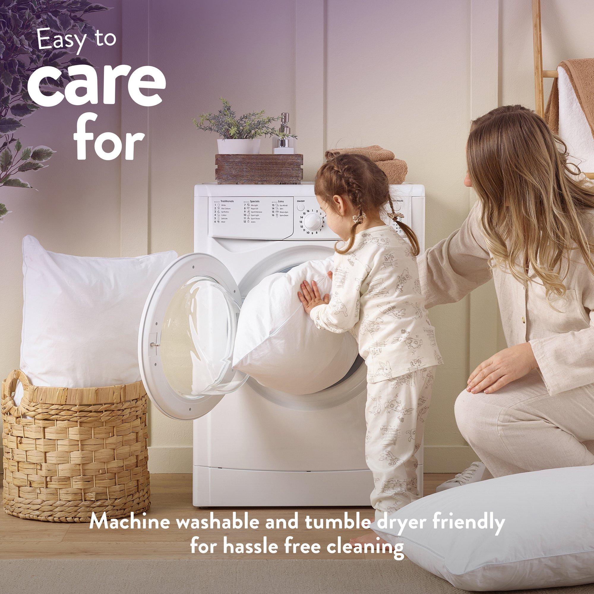 White - Slumberdown - Duck Feather Pillow, Medium Support - 9