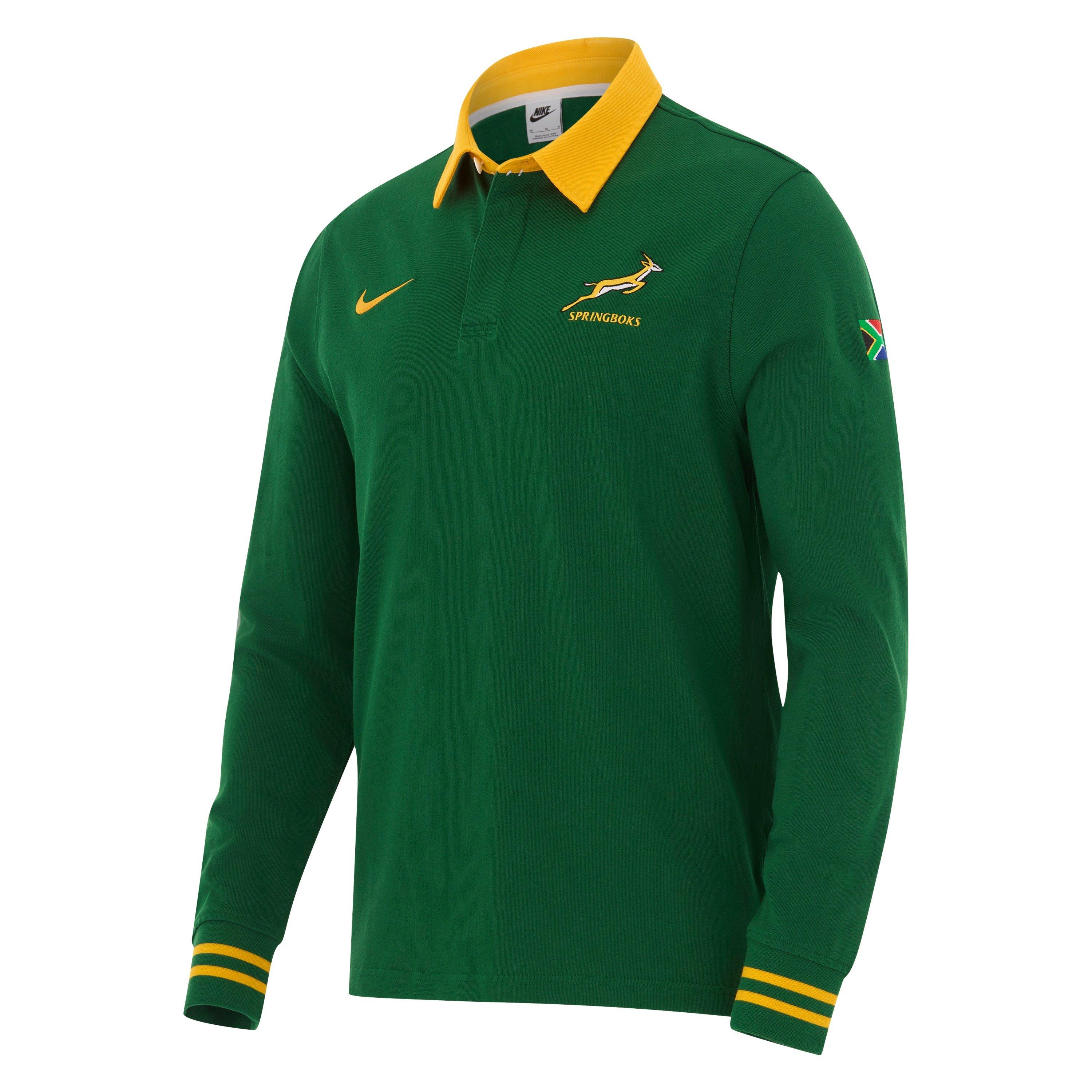 Gorge Green - Nike - Nike Springboks Classic Long-Sleeve Polo Shirt 2026 - 1