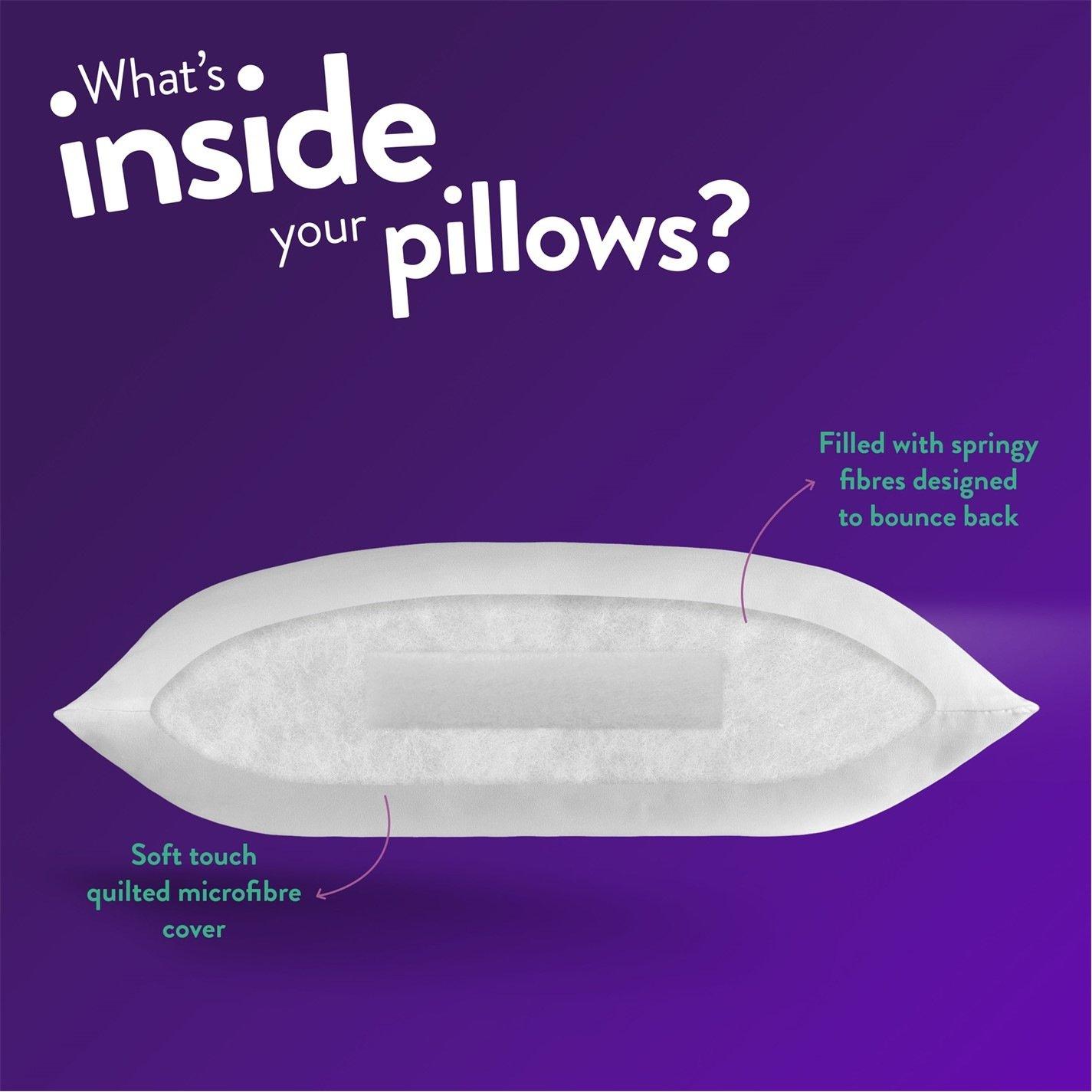 White - Slumberdown - Chilly Nights 15 Tog Duvet & 2 Super Support Pillow - 3