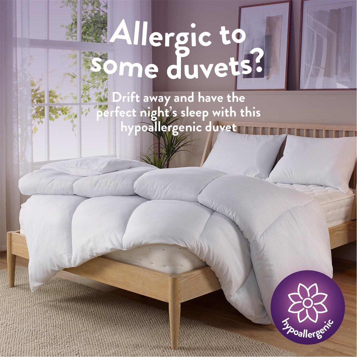 White - Slumberdown - Chilly Nights 15 Tog Duvet & 2 Super Support Pillow - 6