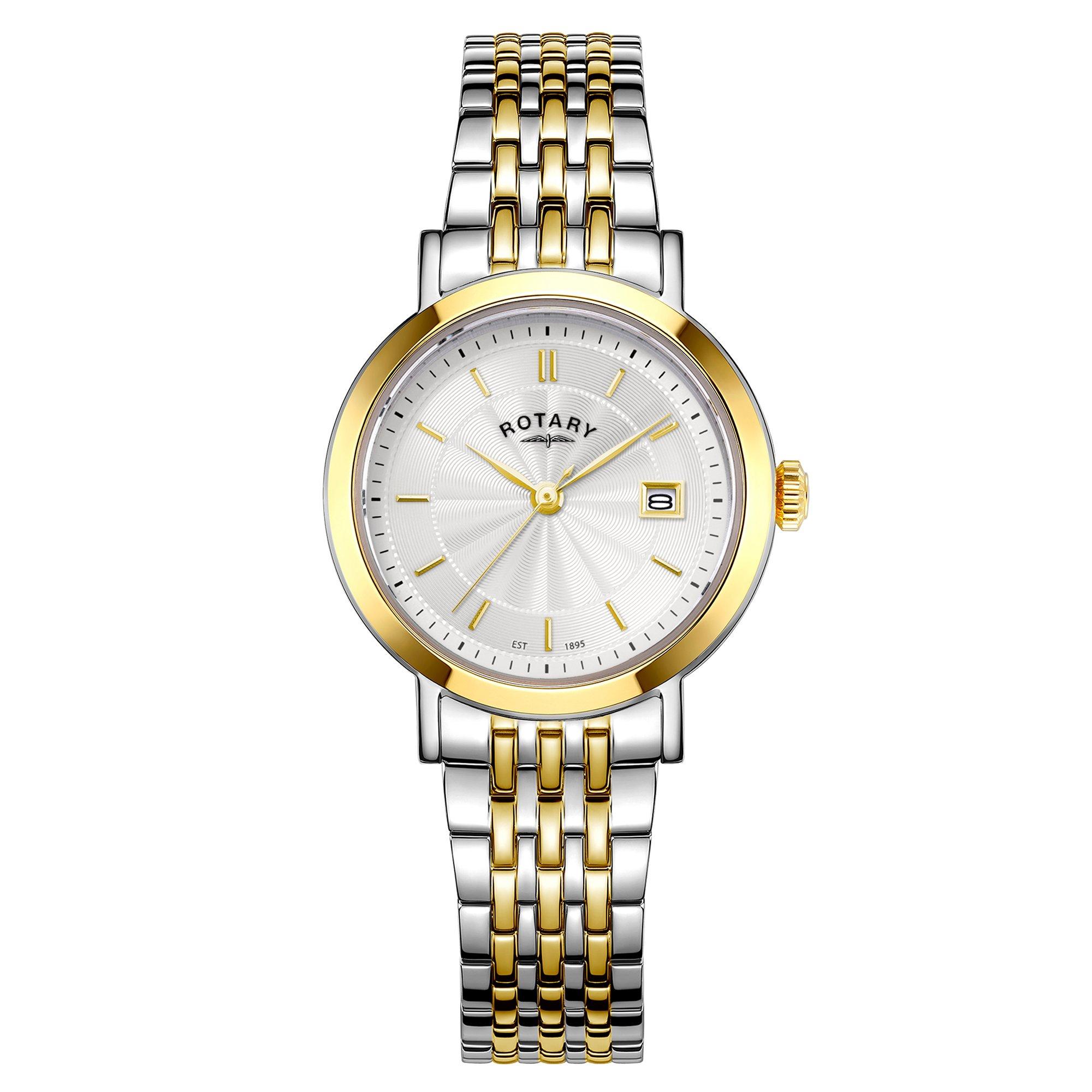Silver & Gold - Rotary - Ladies Heritage Two Tone SS Bracelet Watch - 1
