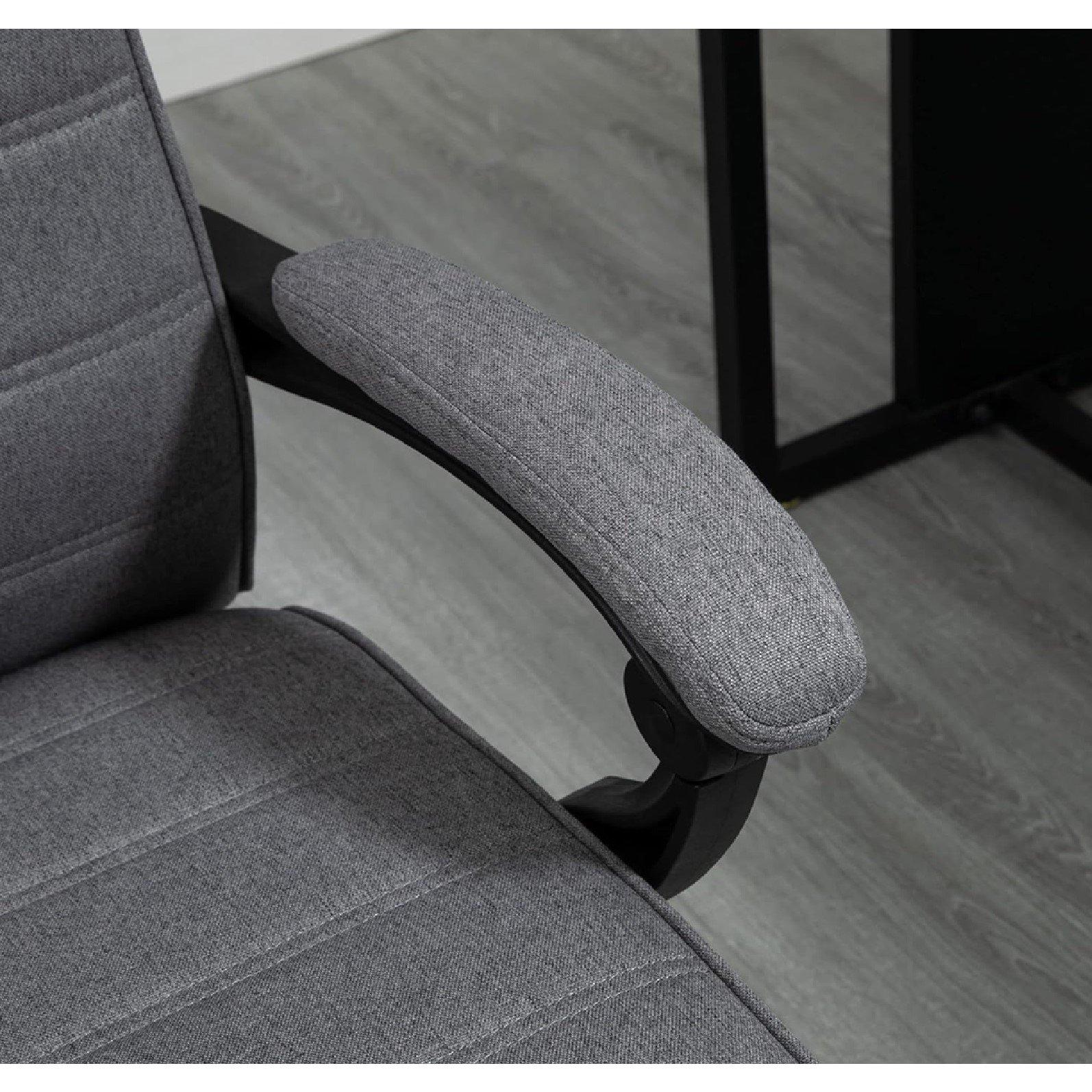 Grey - HOMCOM - Vinsetto Office Chair Height Ajustable - 9
