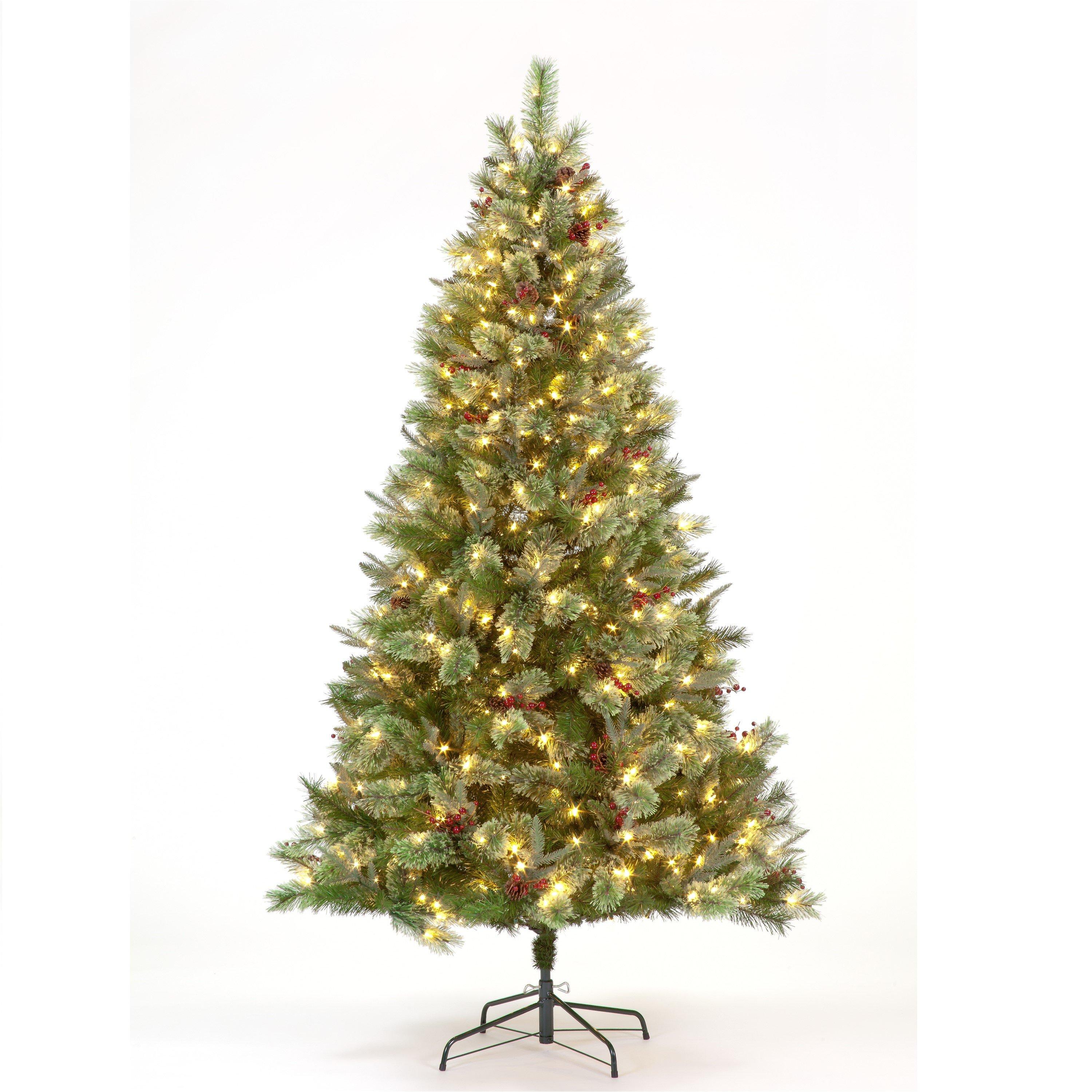 Green - Snowtime - 210cm Biarritz Spruce Pre-Lit Real Look Tree - 1