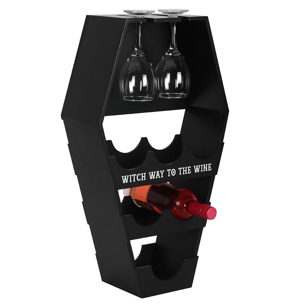 Black - Something Different - Coffin Wine Shelf - 2