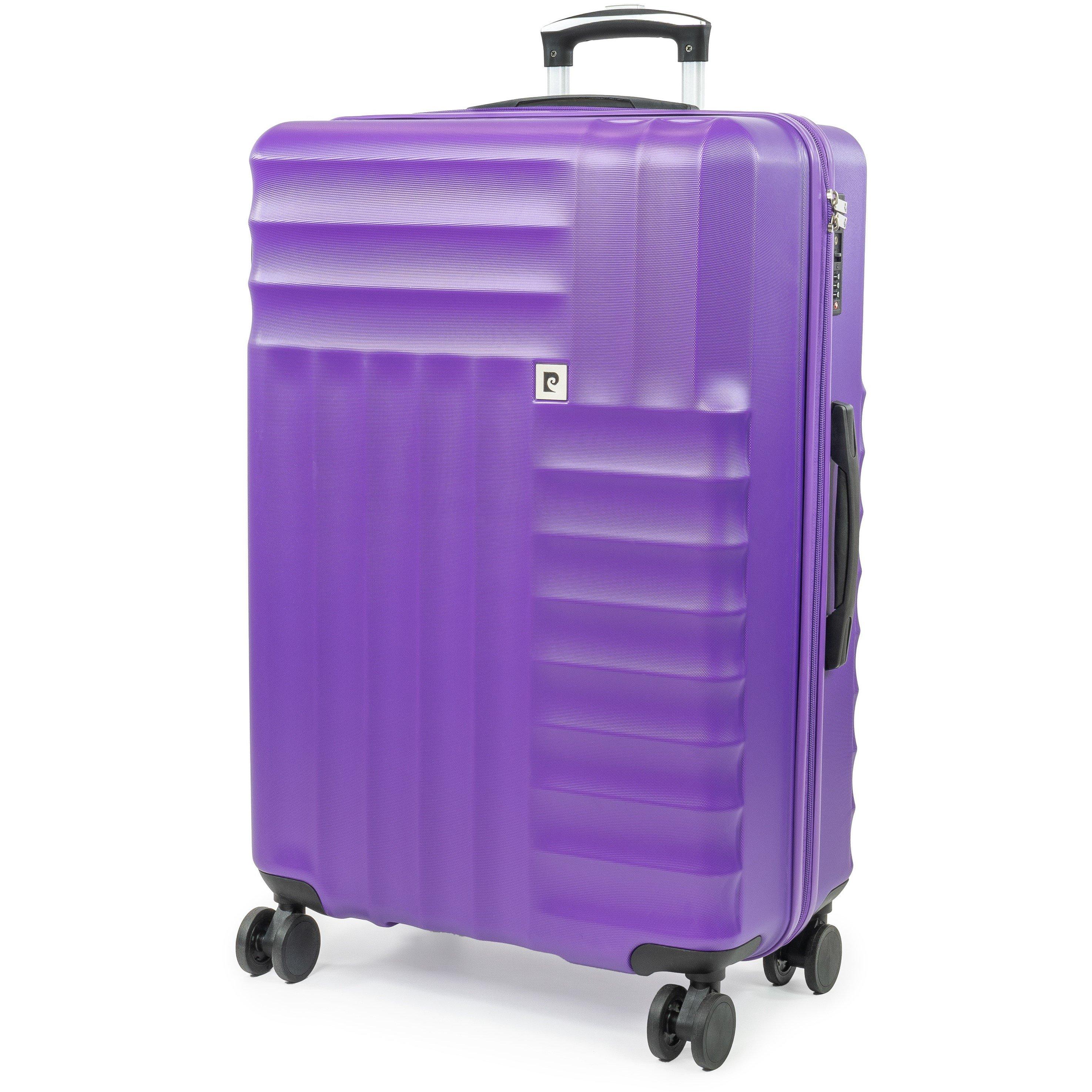 Purple - Pierre Cardin - Soleil 30-inch Hard Shell Luggage Large Suitcase - 1