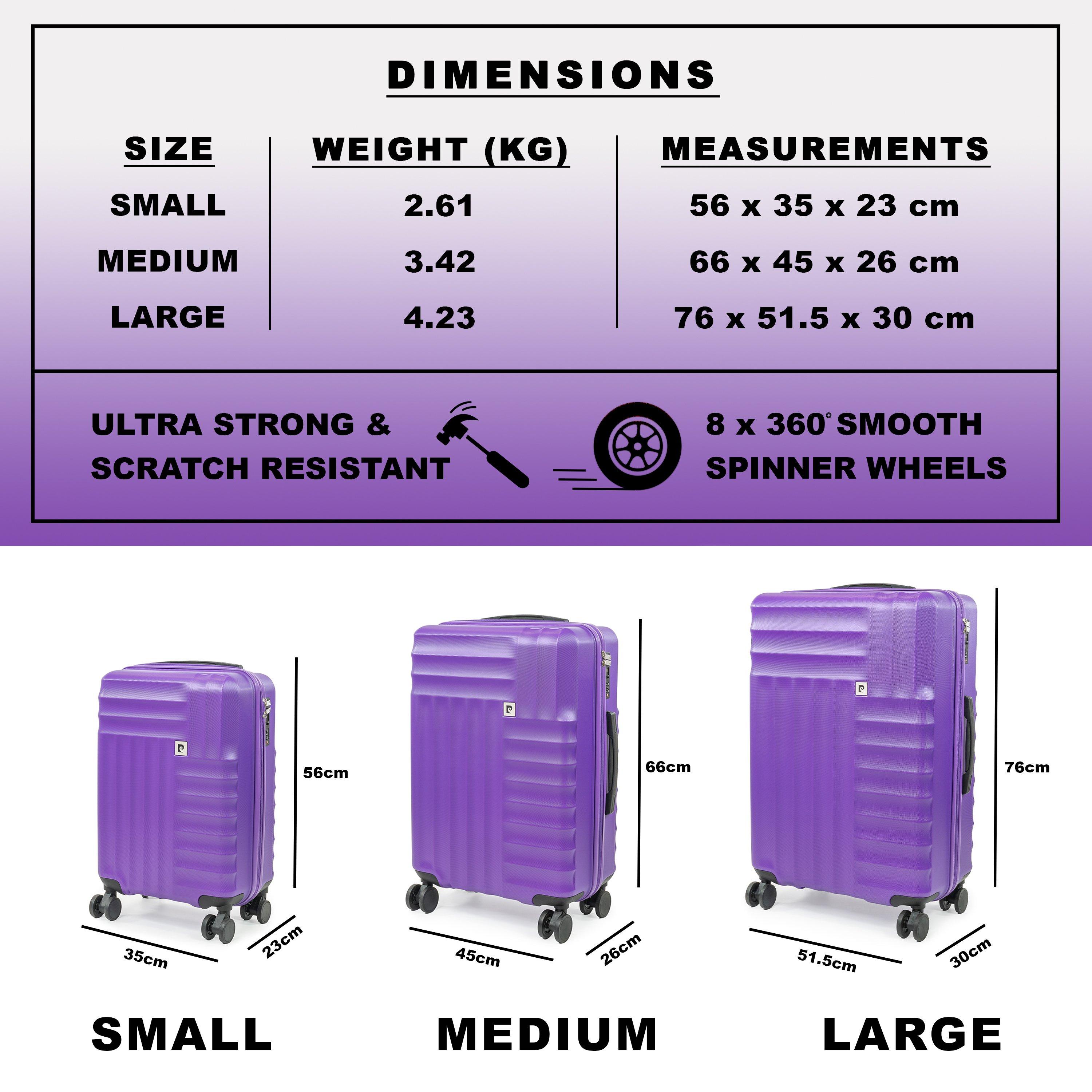 Purple - Pierre Cardin - Soleil 30-inch Hard Shell Large Suitcase Luggage - 10