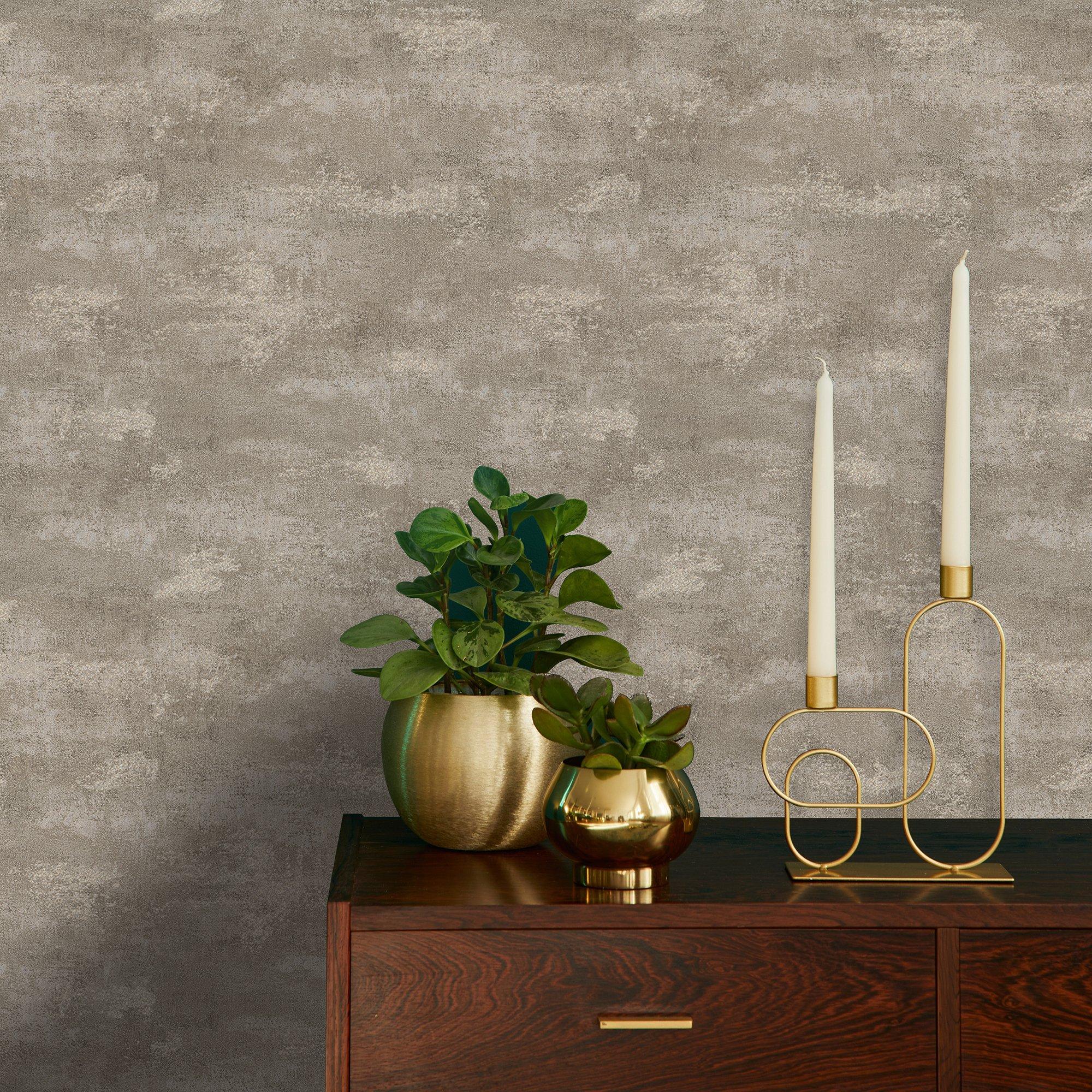 Mocha - Boutique - Urban Plaster Mocha Texture Wallpaper - 4