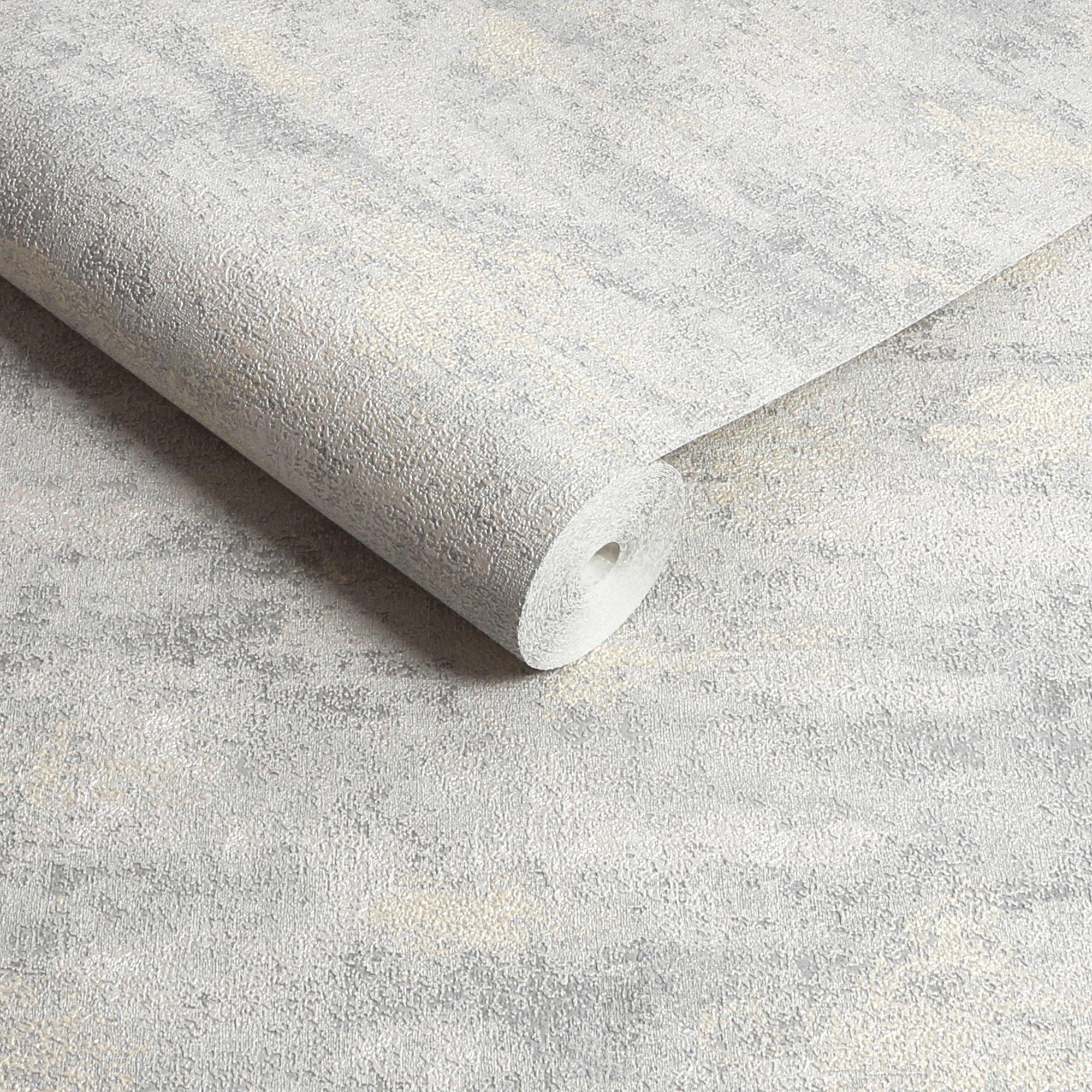 Silver - Boutique - Urban Plaster Silver Texture Wallpaper - 3