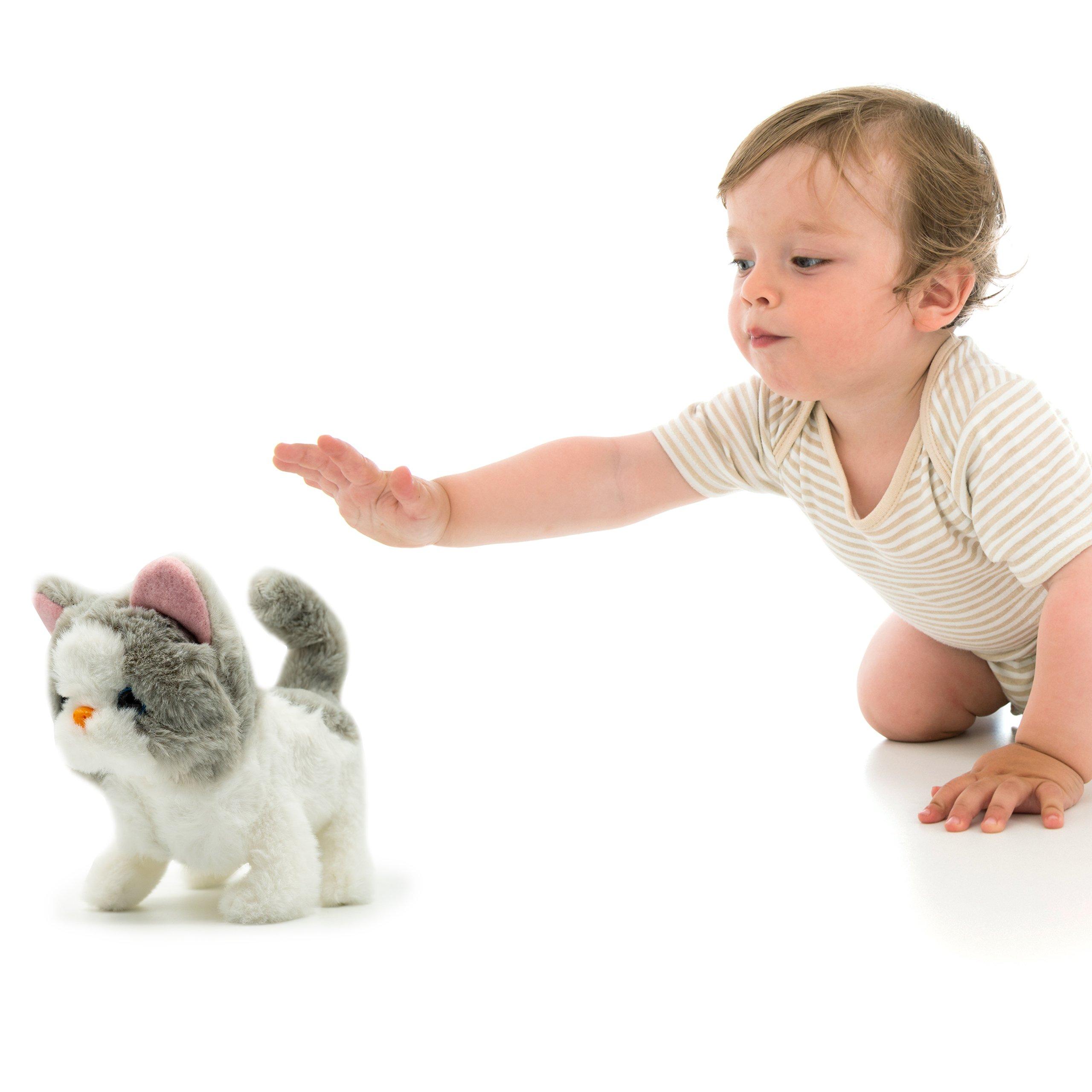 Multi - Pugs at Play - Sasha Interactive Walking Cat Plush Toy - 3