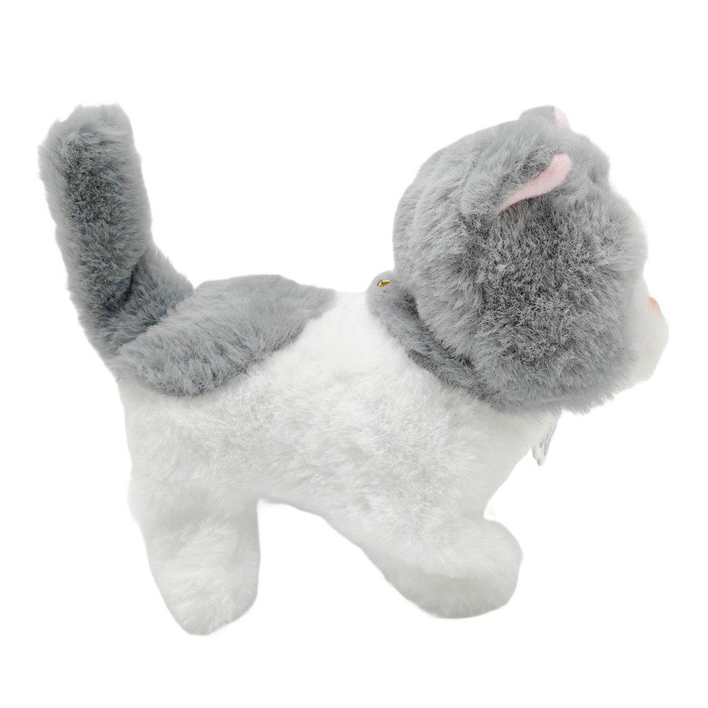 Multi - Pugs at Play - Sasha Interactive Walking Cat Plush Toy - 8