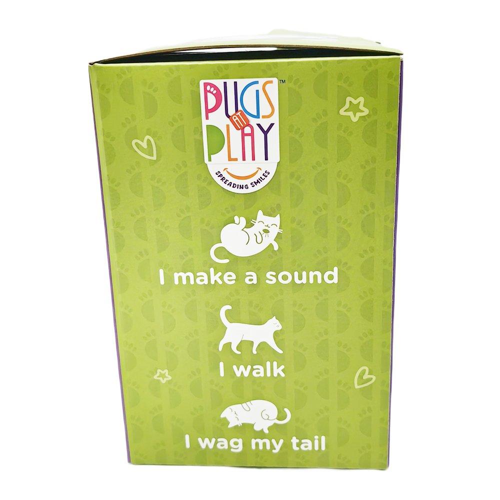Multi - Pugs at Play - Sasha Interactive Walking Cat Plush Toy - 10