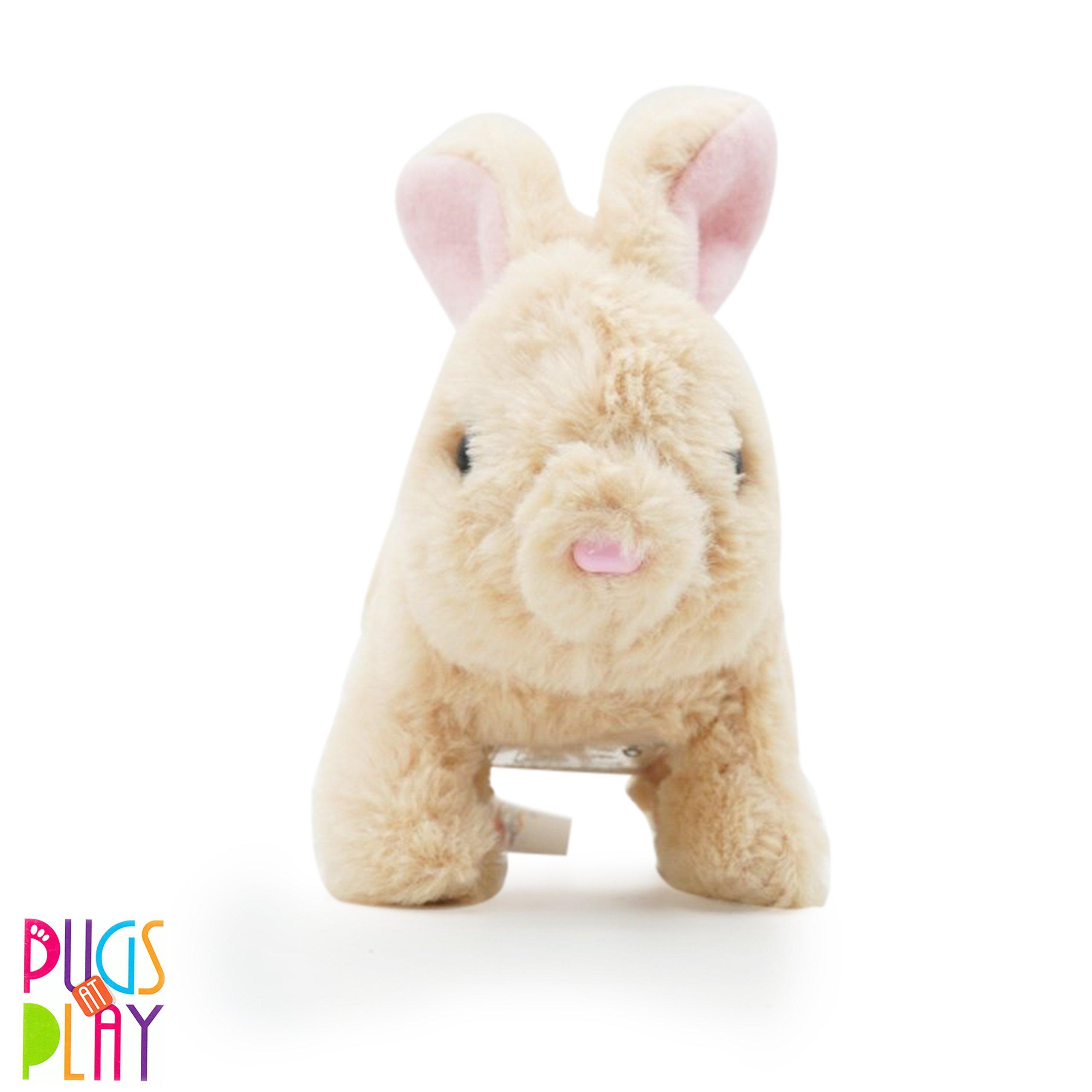 Pugs At Play  Kids Cookie Jumping Rabbit Interactive Plush Toy - 
