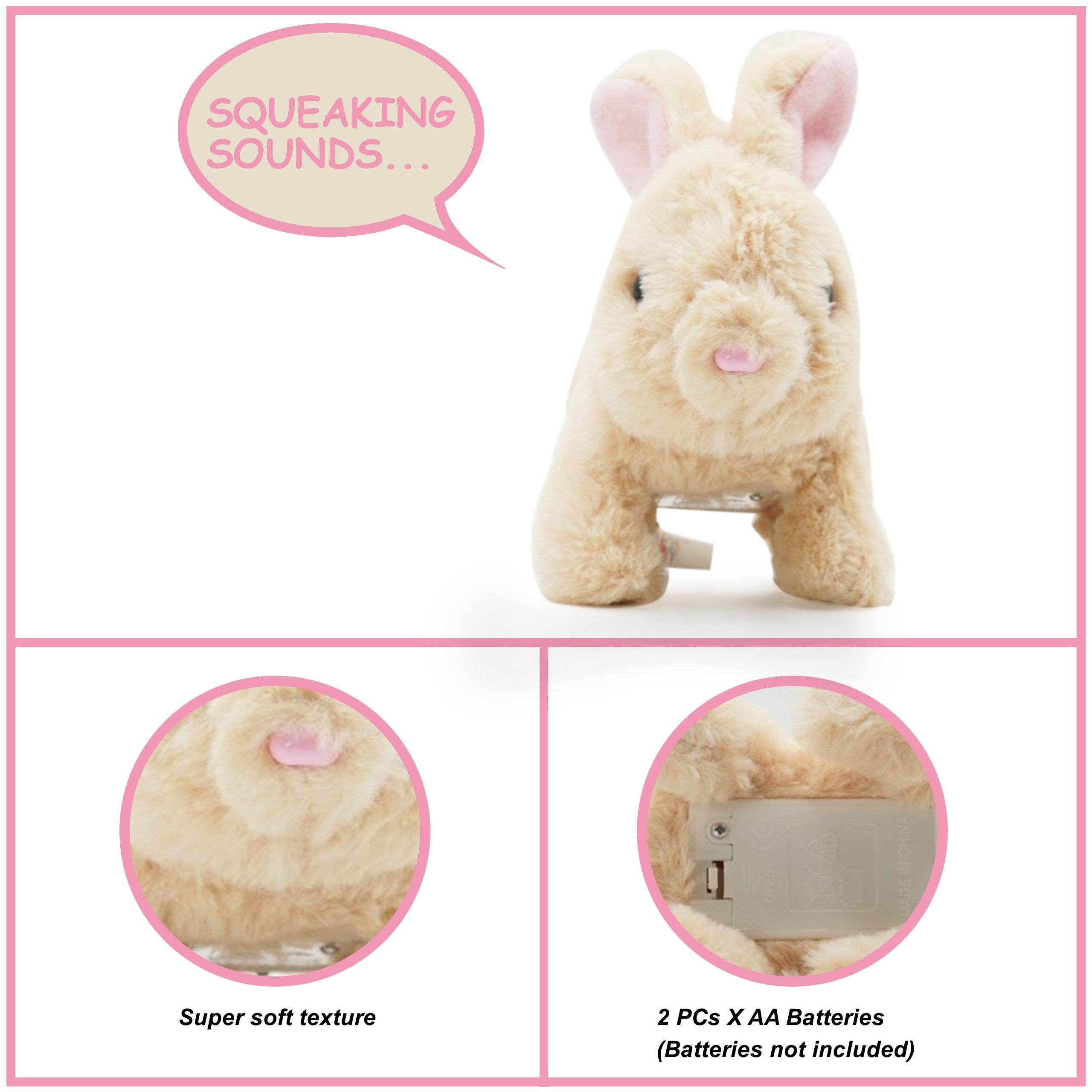 Multi - Pugs at Play - Cookie Jumping Rabbit Interactive Plush Toy - 5