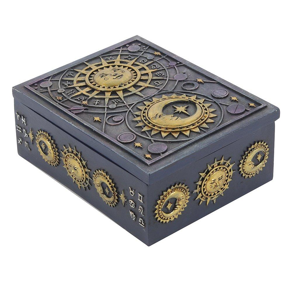 Black - Something Different - Sun and Moon Resin Storage Box - 1
