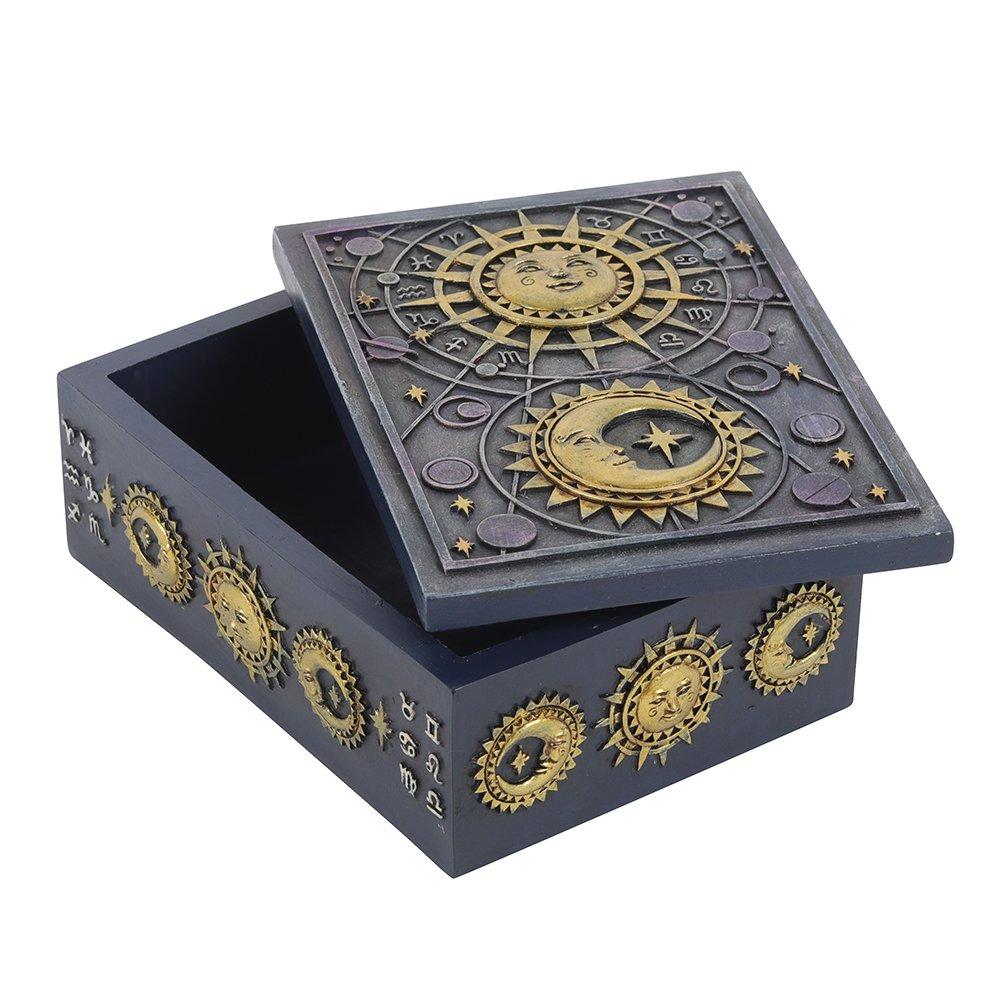 Black - Something Different - Sun and Moon Resin Storage Box - 2