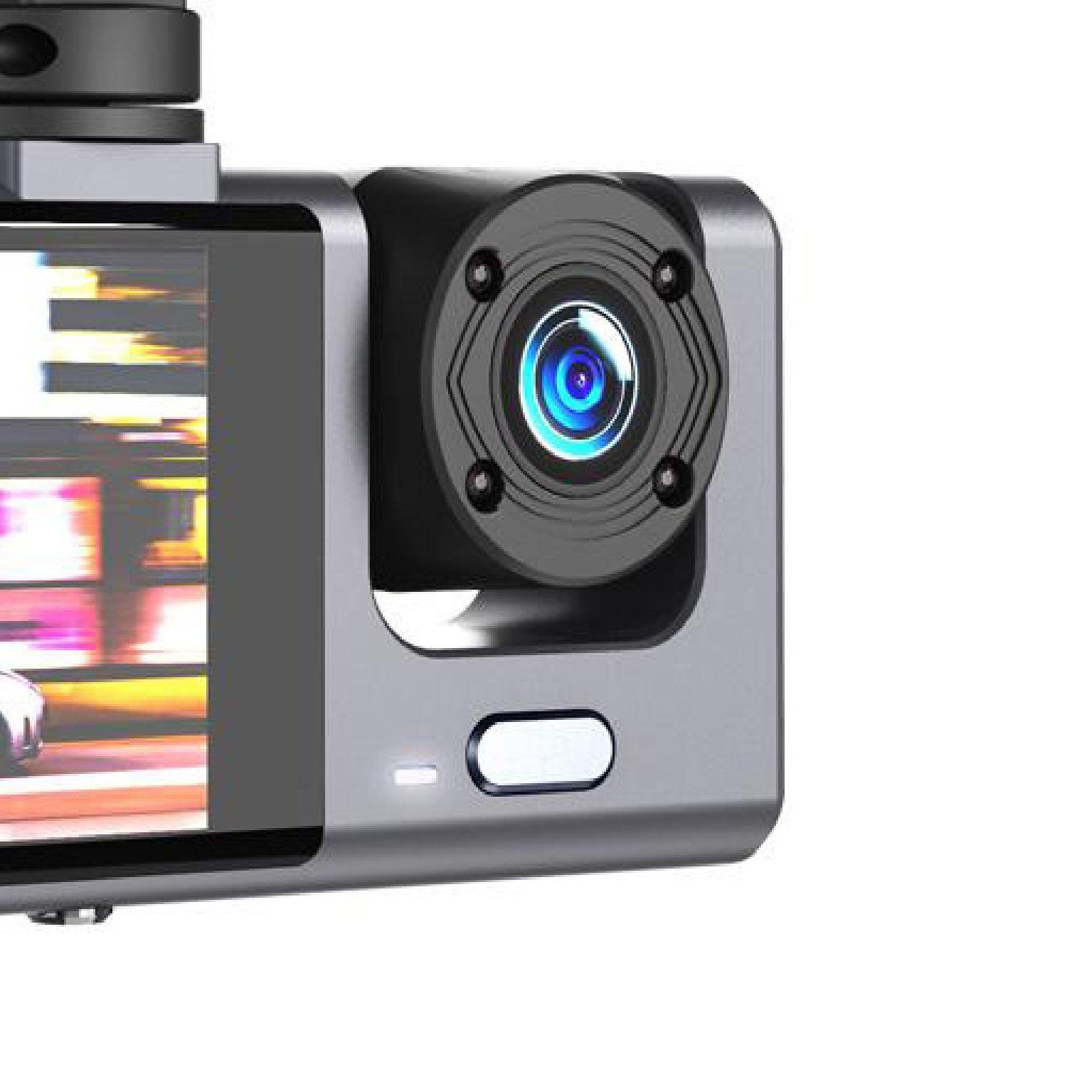 Black - XO - - 1080 HD Dual Dashcam (Front and Rear) - Black - 3