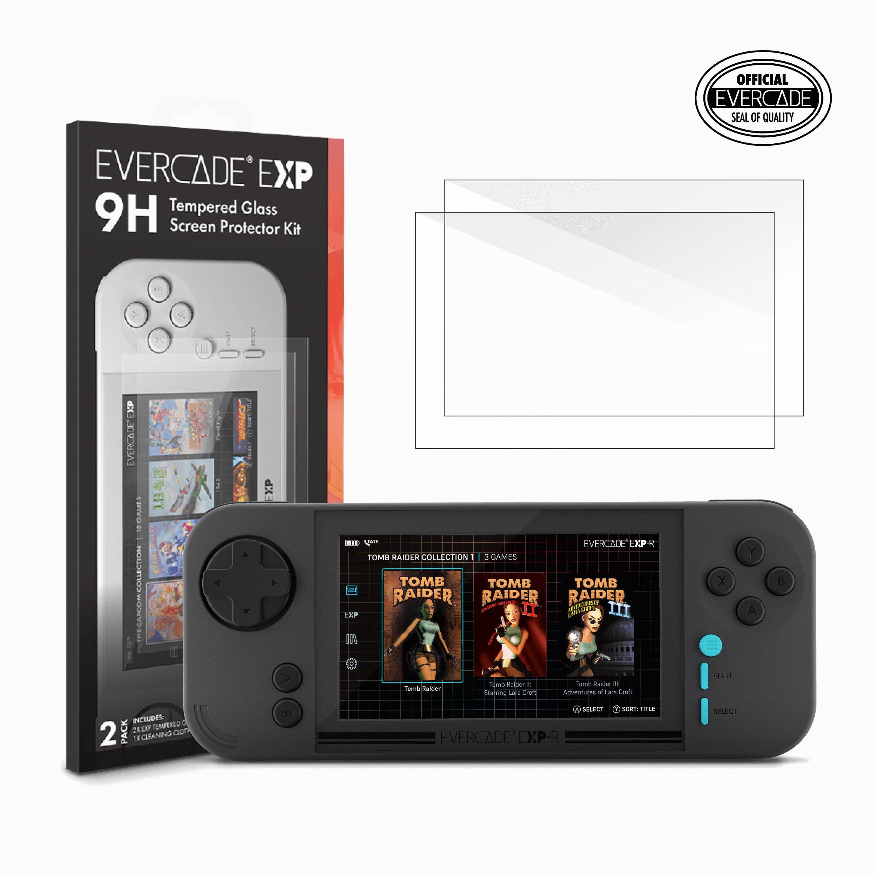 Multi Format An --> Multi Format Un - Evercade - EXP Tempered Glass Screen Protector Kit - 6