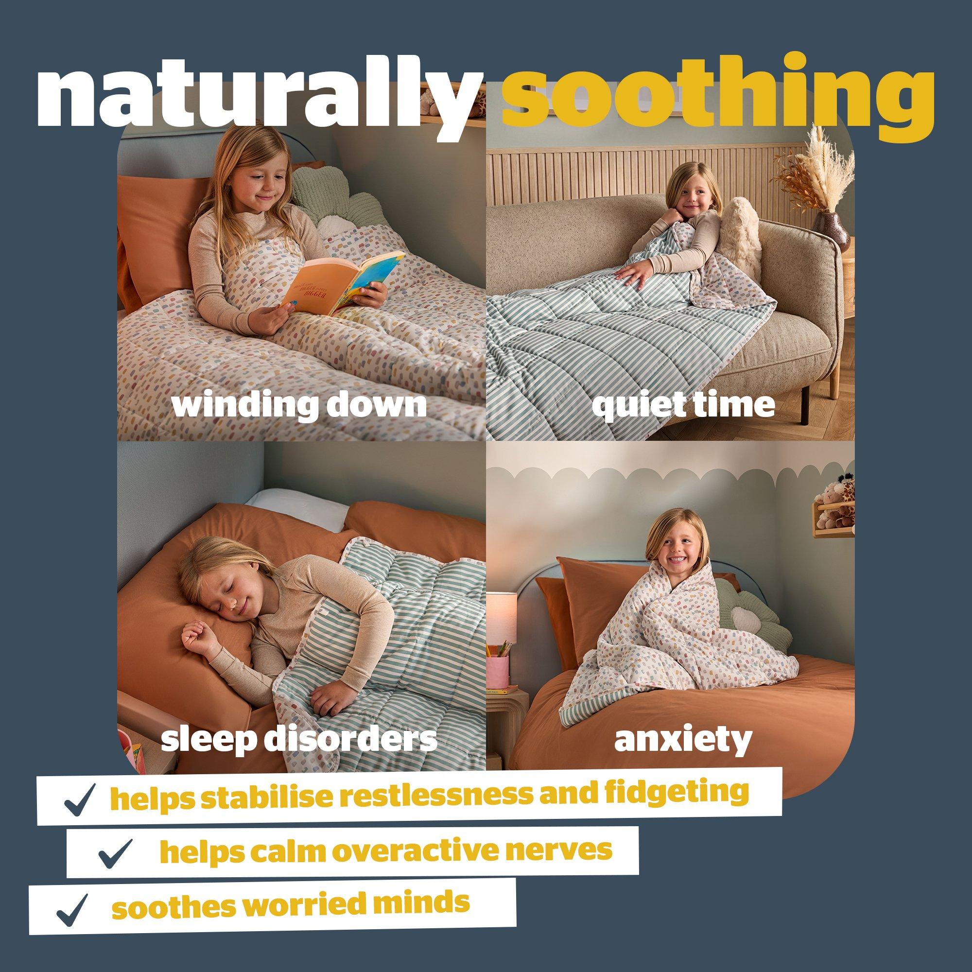 Spots And Strip - Silentnight - Kids Healthy Growth Weighted Blanket  3KG - 5