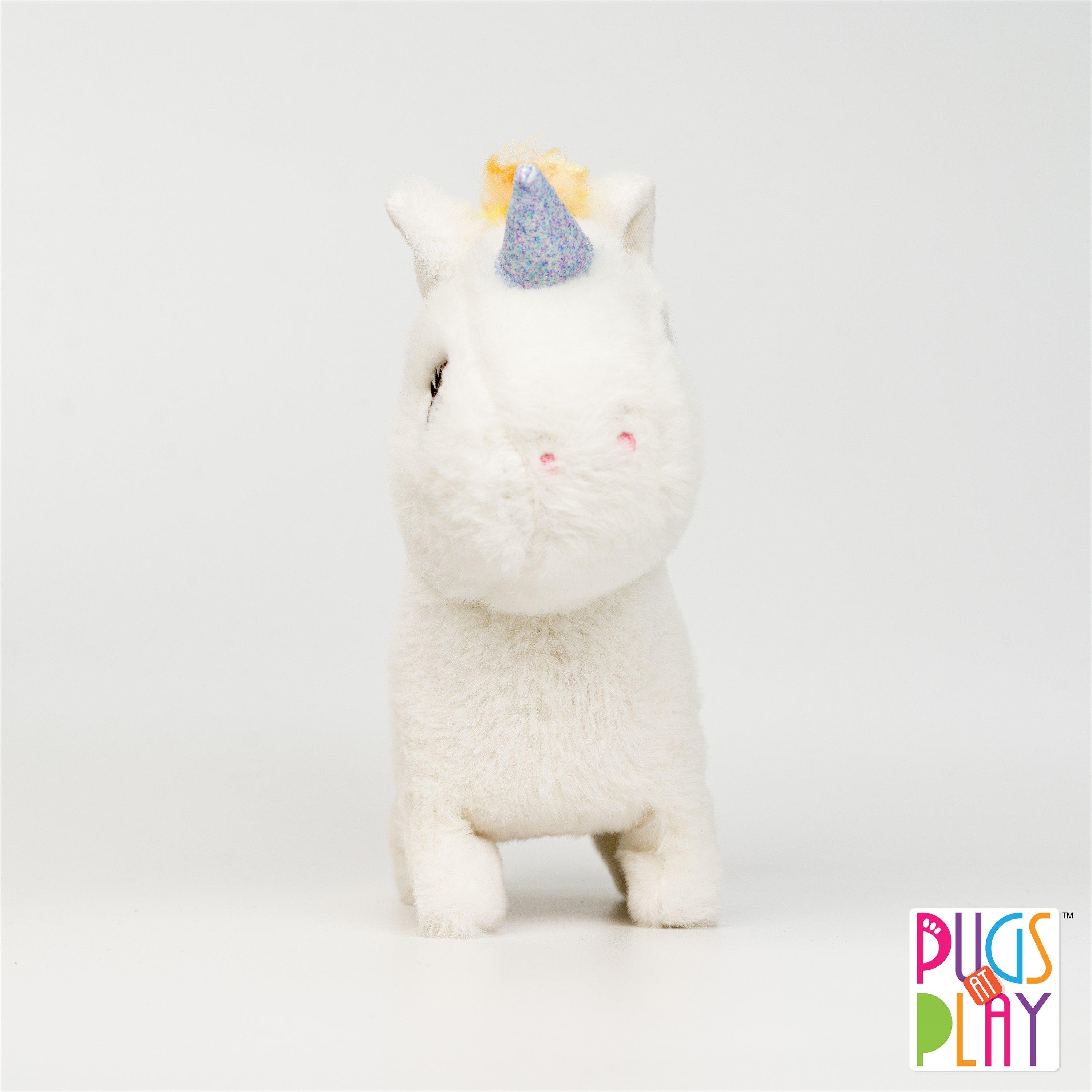 Pugs At Play  Kids Sugar Cream Unicorn Plush Toy - 