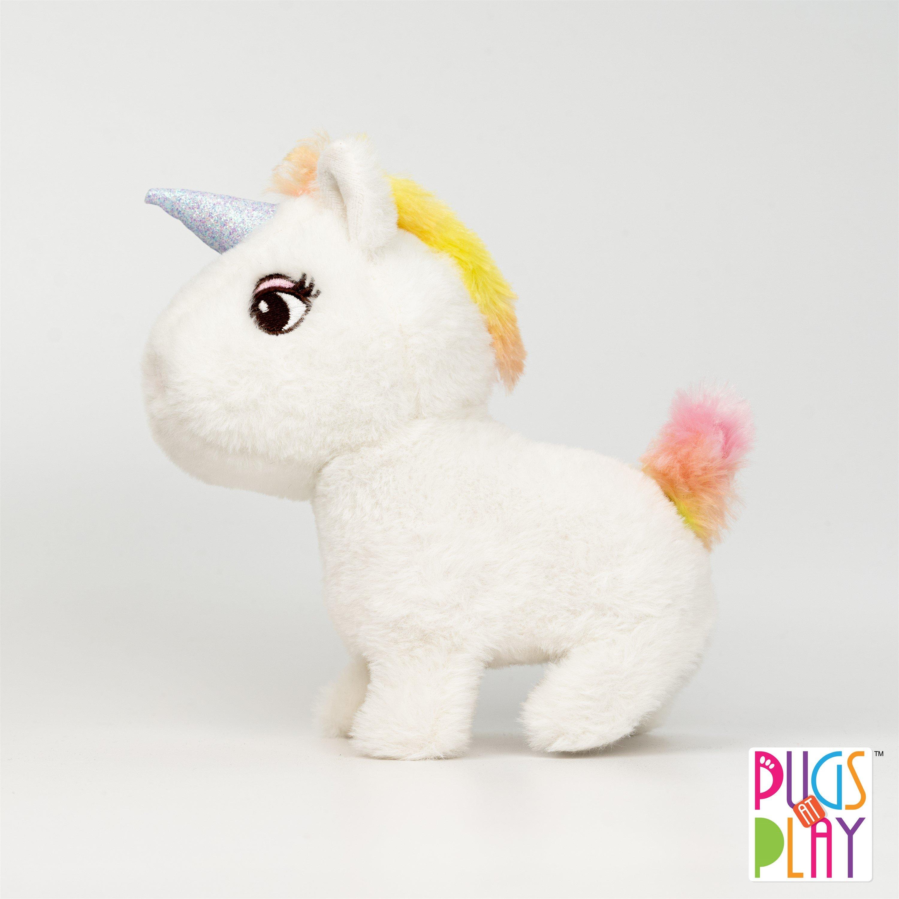 Multi - Pugs at Play - Sugar Cream Unicorn Plush Toy - 3