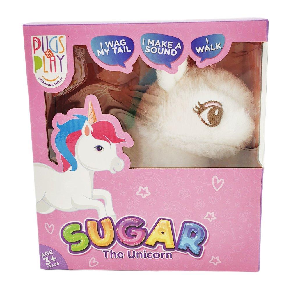 Multi - Pugs at Play - Sugar Cream Unicorn Plush Toy - 6