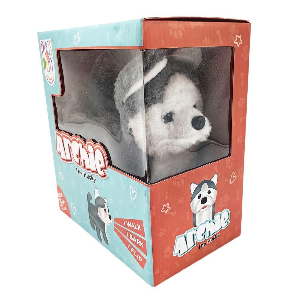 Multi - Pugs at Play - Archie Flipping Dog Interactive Plush Toy - 8