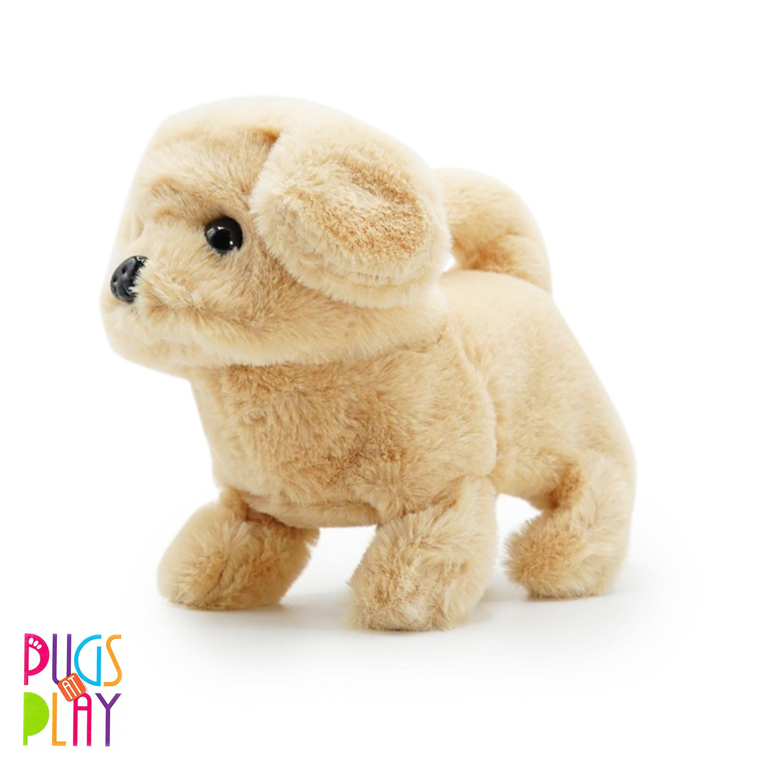 Multi - Pugs at Play - Goldie Interactive Walking Dog Plush Toy - 2