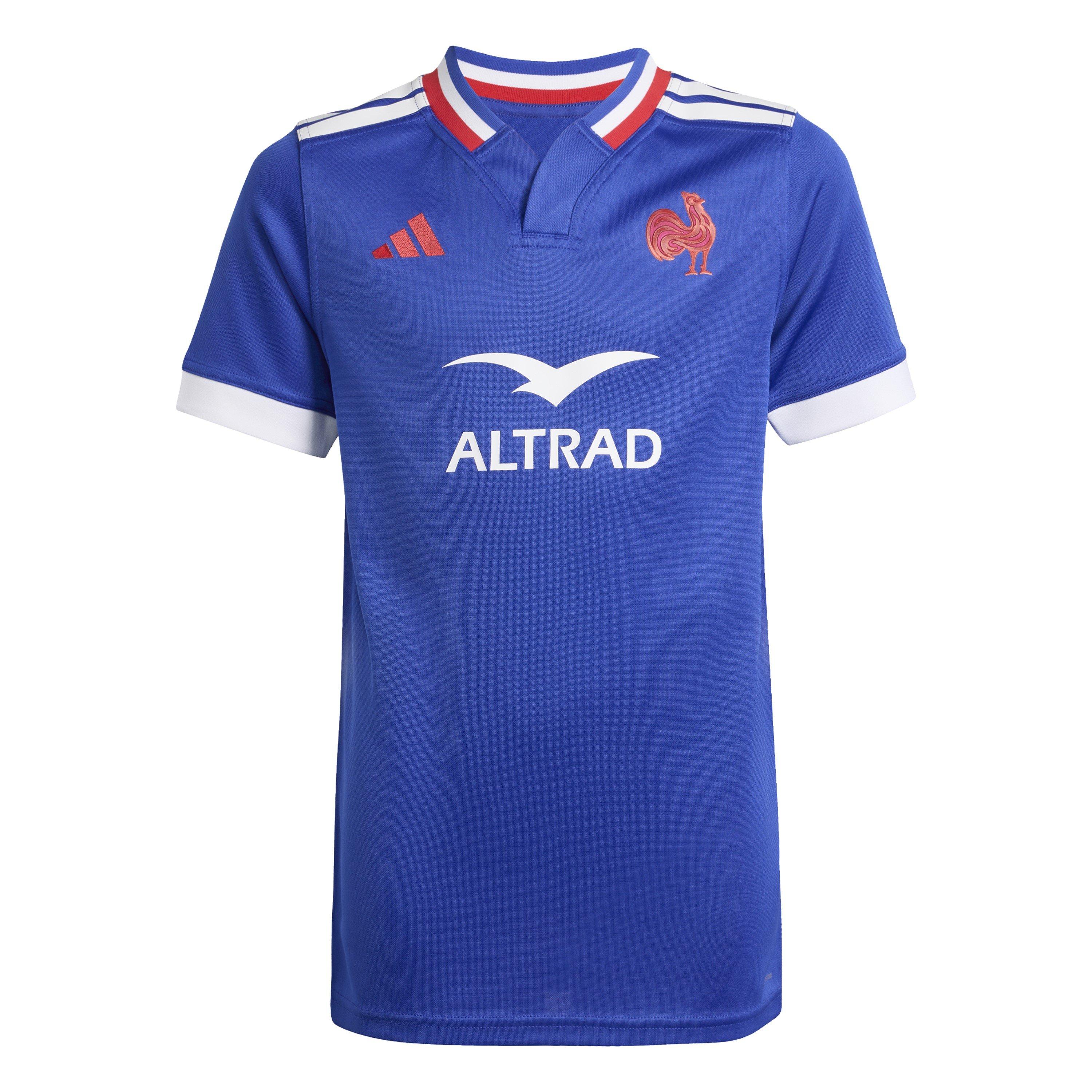 Adidas  Kids France Rugby Home Shirt 2025 Juniors - Semi L Blue - 13 Years