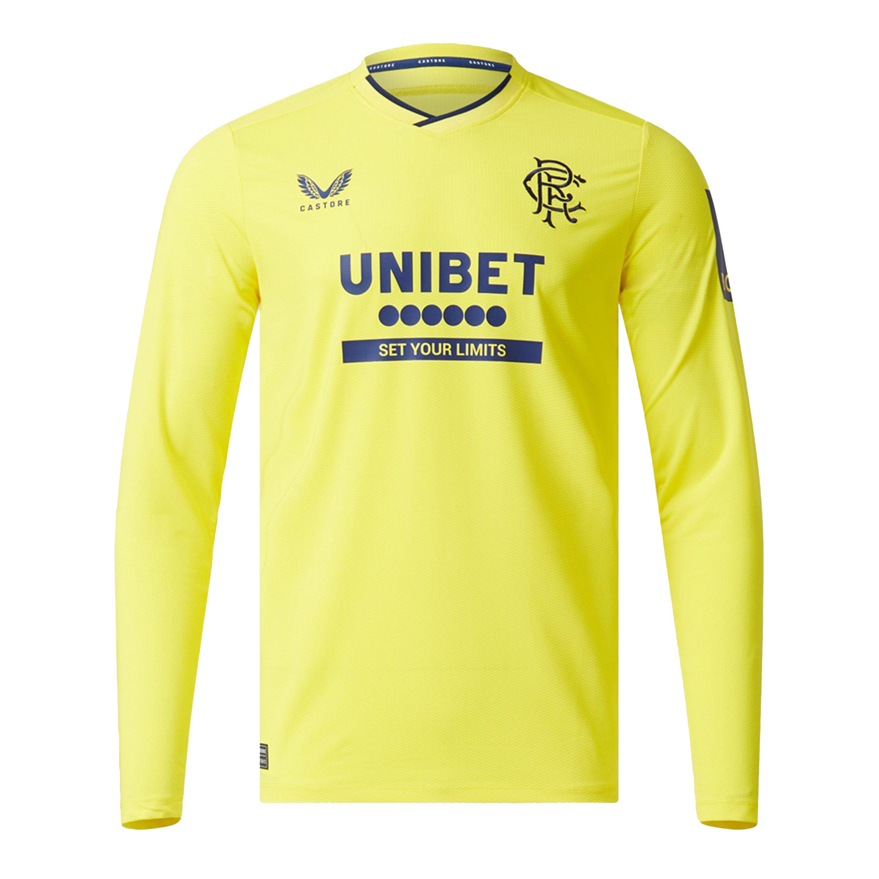 Castore Men's Rangers Fc Licence Goalkeeper Top - Yellow - M